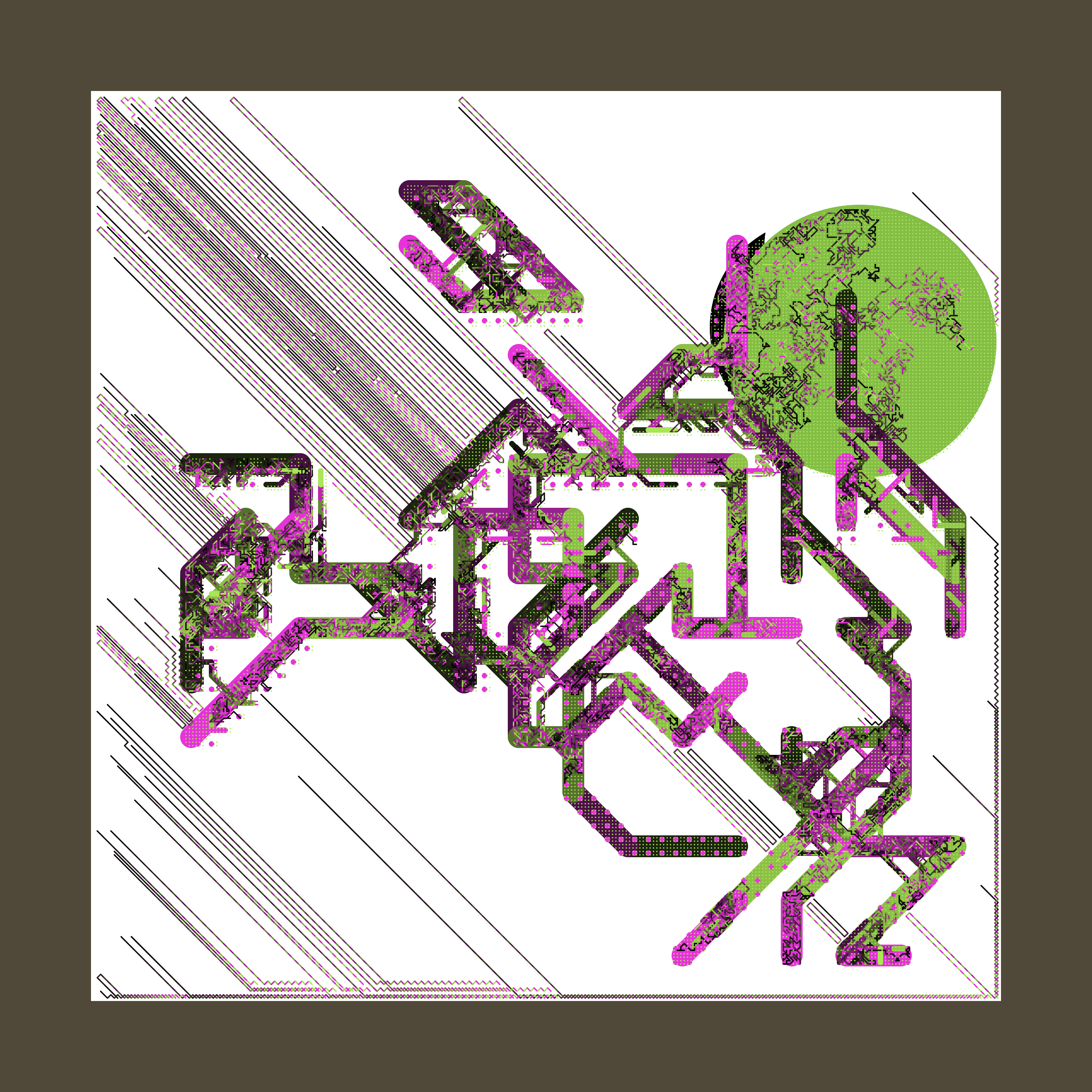 Art Blocks - Art Blocks v2 - Abstraction #214 - NFT # 69000214