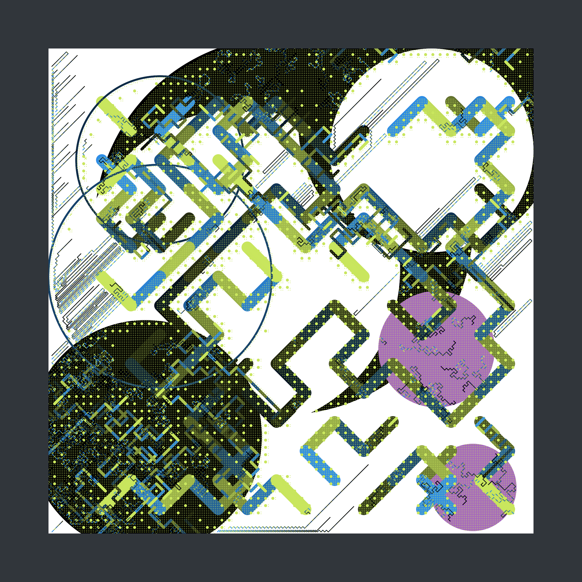 Art Blocks - Art Blocks v2 - Abstraction #215 - NFT # 69000215