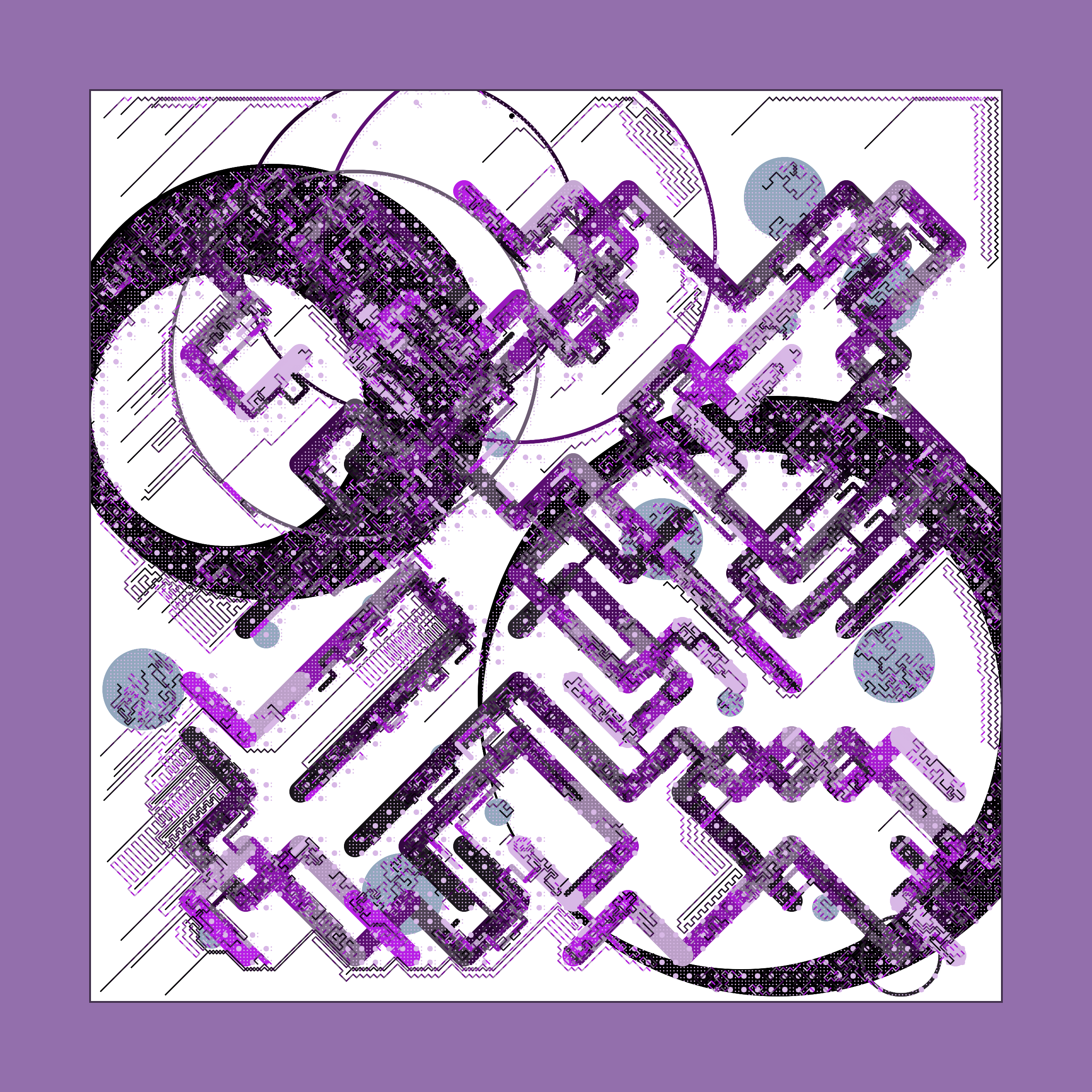 Art Blocks - Art Blocks v2 - Abstraction #216 - NFT # 69000216