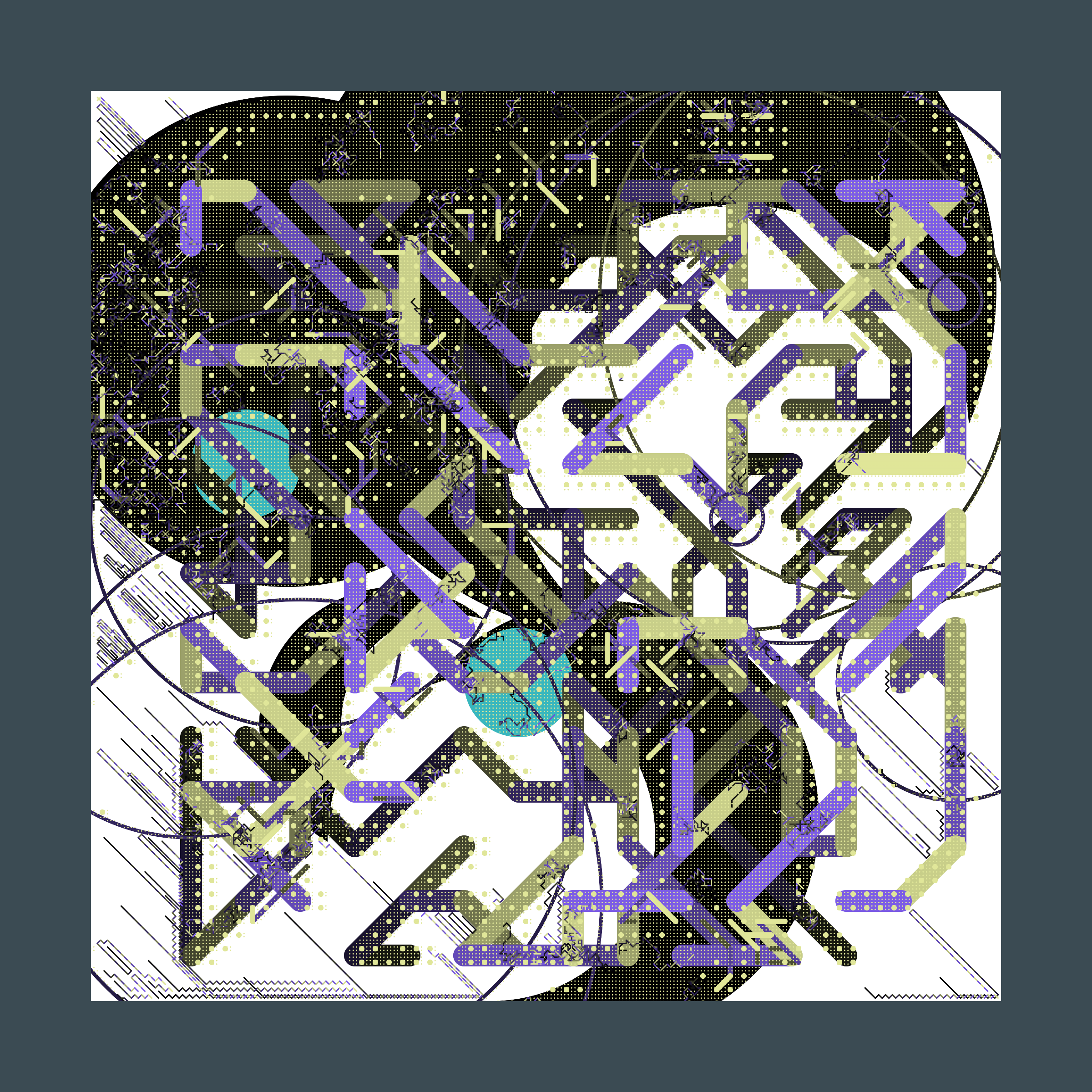 Art Blocks - Art Blocks v2 - Abstraction #218 - NFT # 69000218