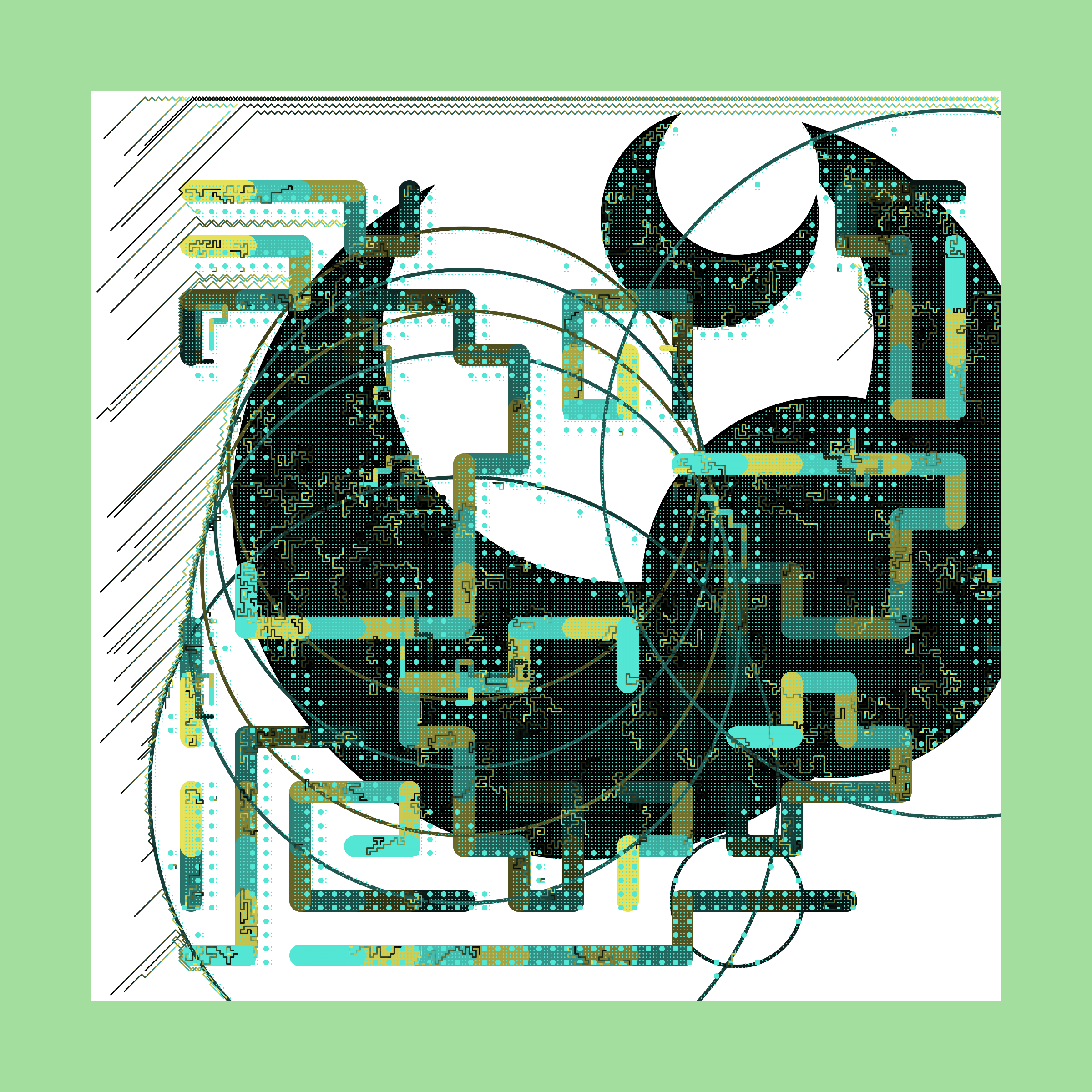 Art Blocks - Art Blocks v2 - Abstraction #224 - NFT # 69000224