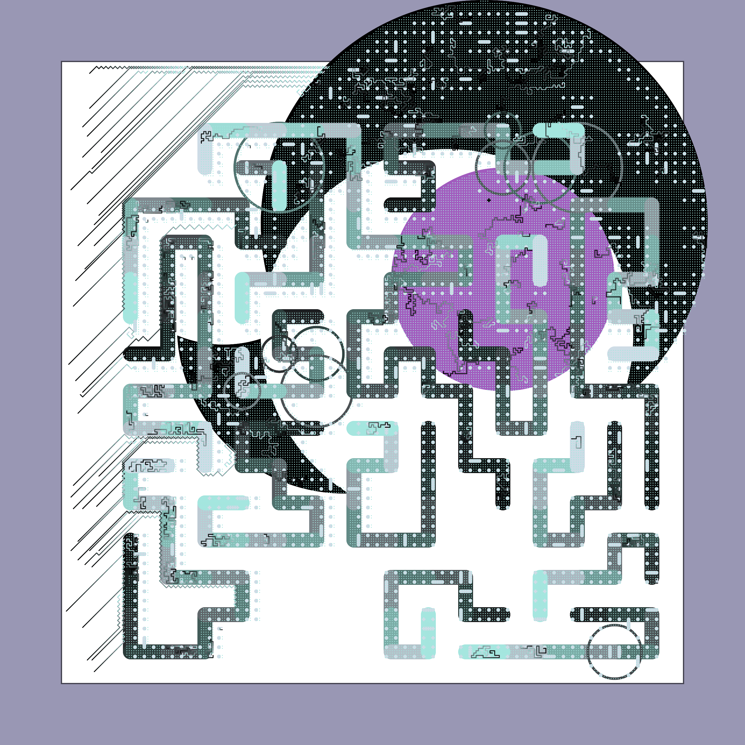 Art Blocks - Art Blocks v2 - Abstraction #240 - NFT # 69000240