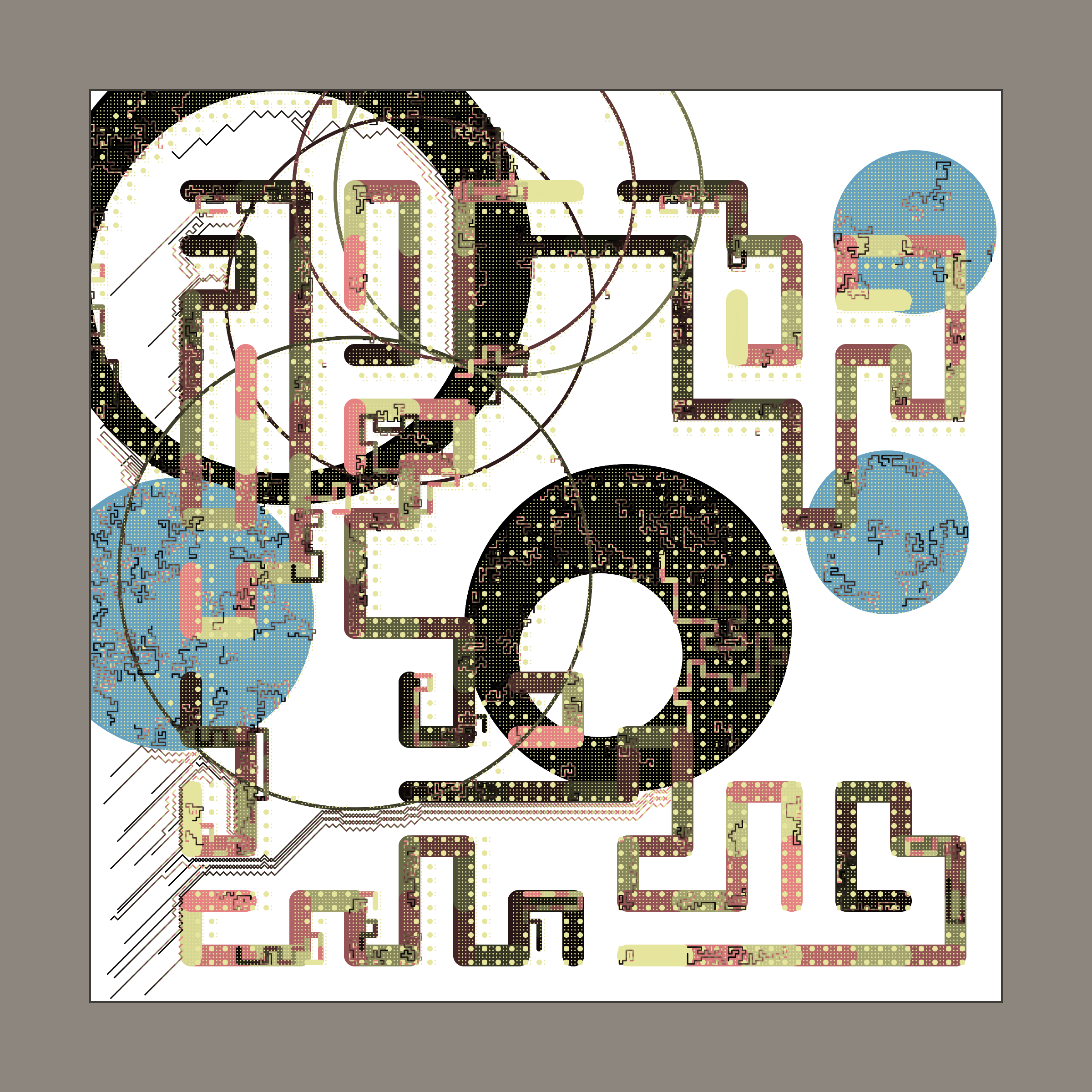 Art Blocks - Art Blocks v2 - Abstraction #243 - NFT # 69000243