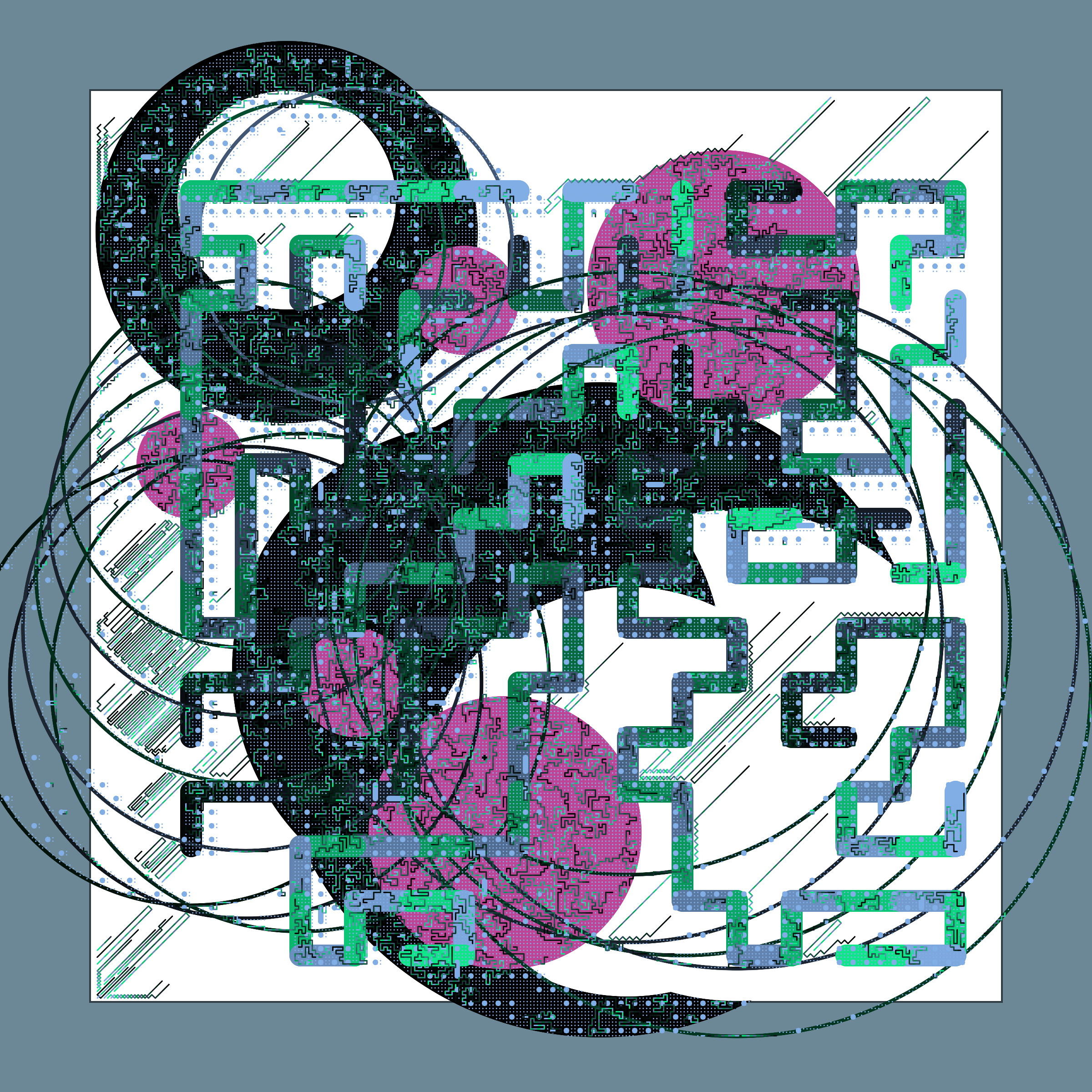 Art Blocks - Art Blocks v2 - Abstraction #247 - NFT # 69000247