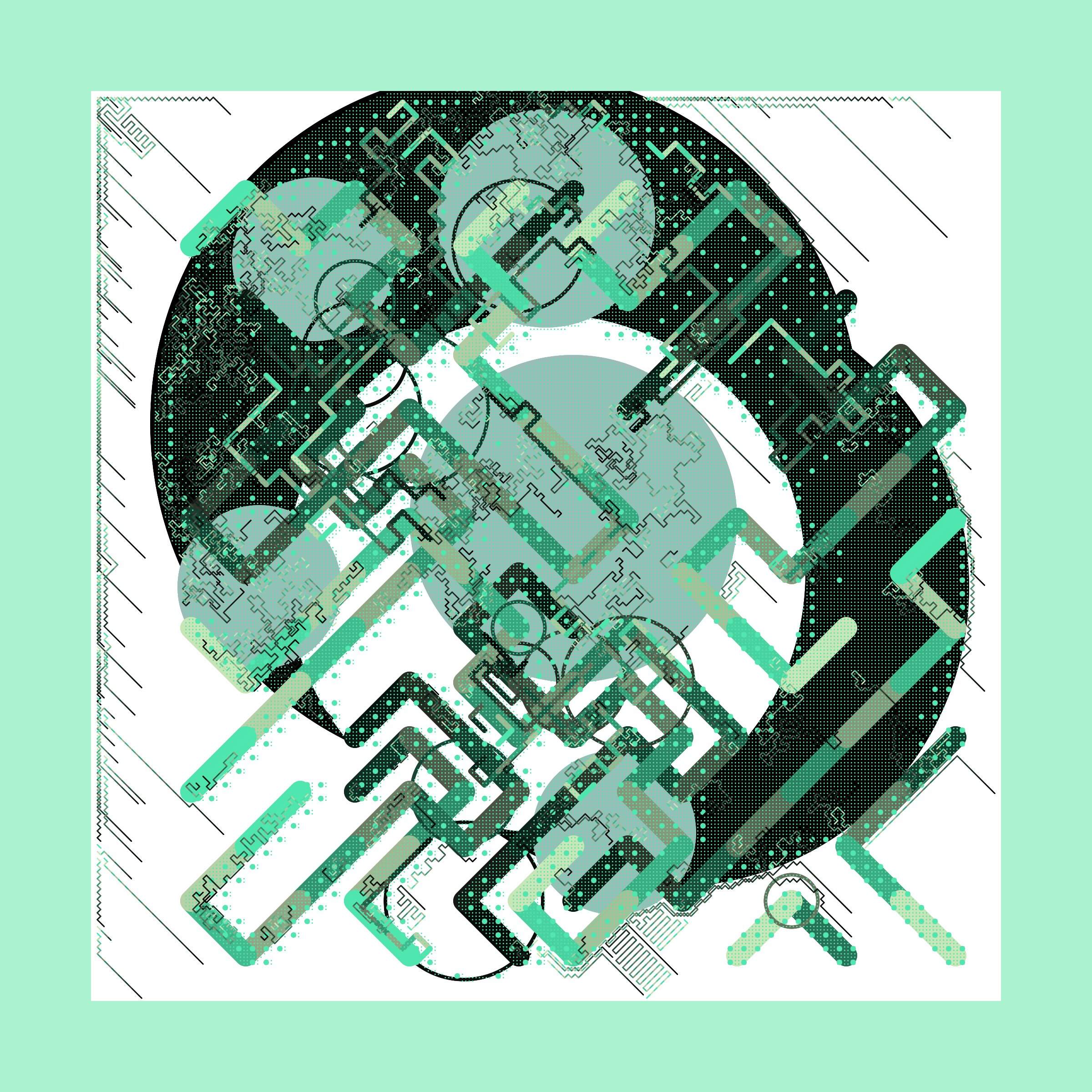 Art Blocks - Art Blocks v2 - Abstraction #252 - NFT # 69000252