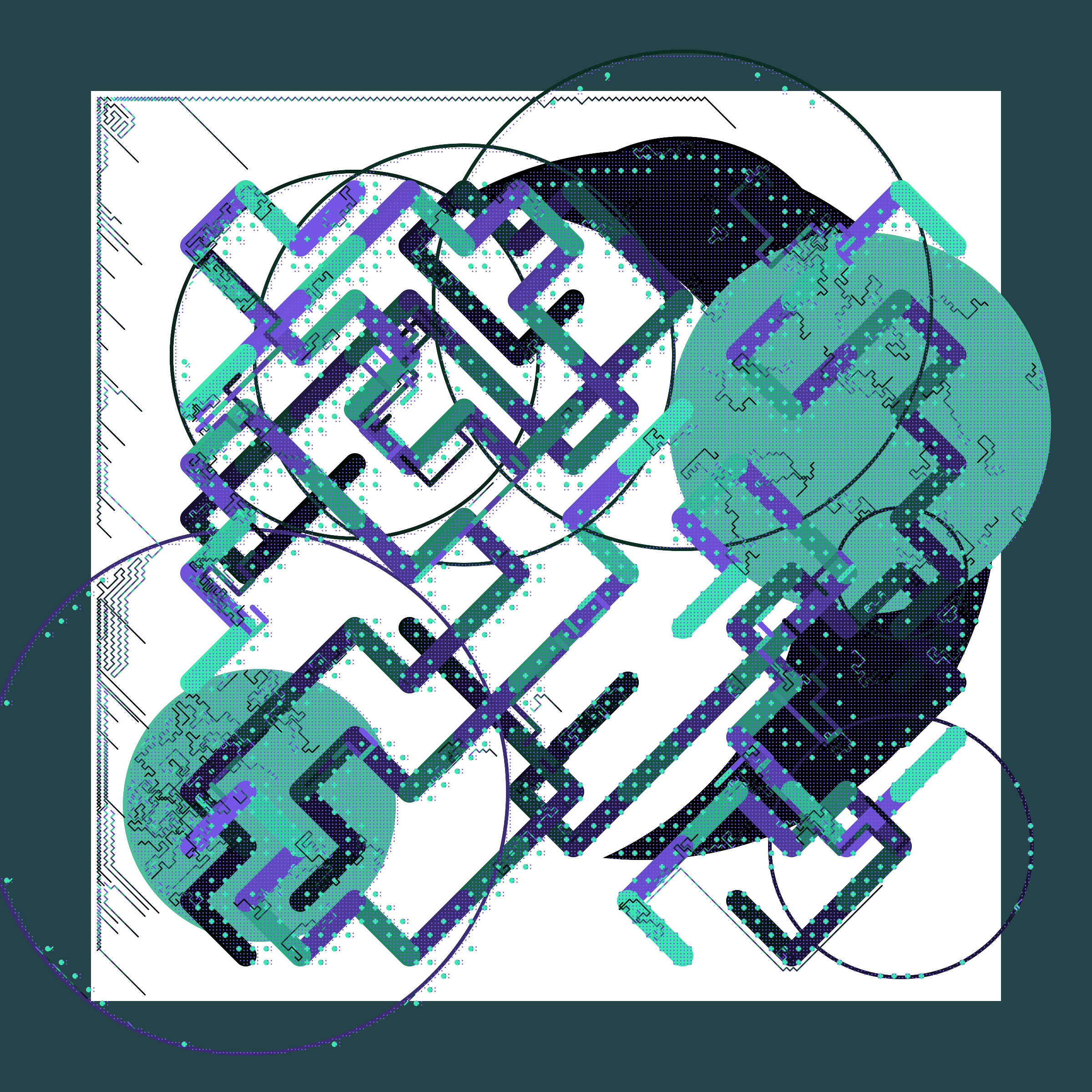 Art Blocks - Art Blocks v2 - Abstraction #253 - NFT # 69000253