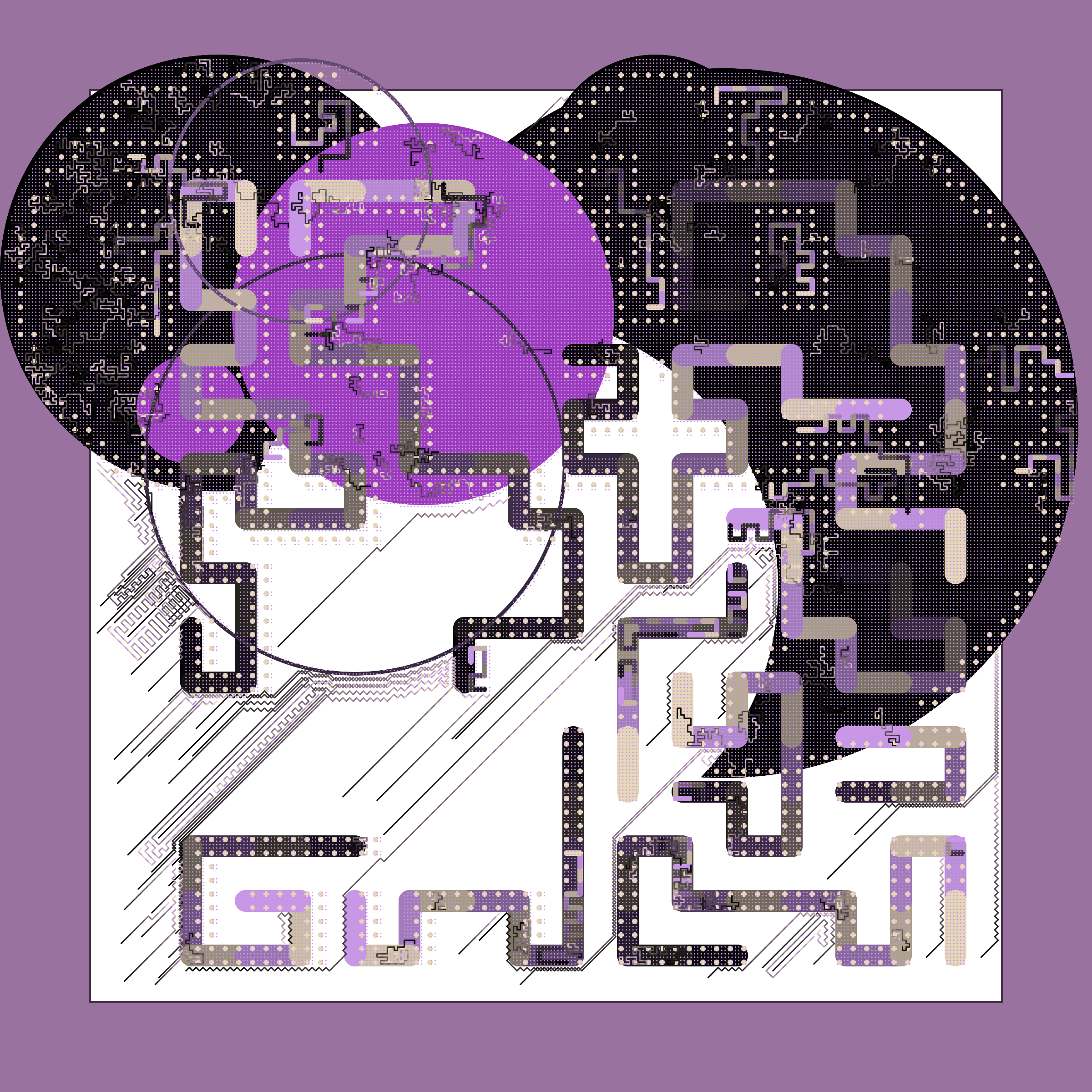 Art Blocks - Art Blocks v2 - Abstraction #254 - NFT # 69000254