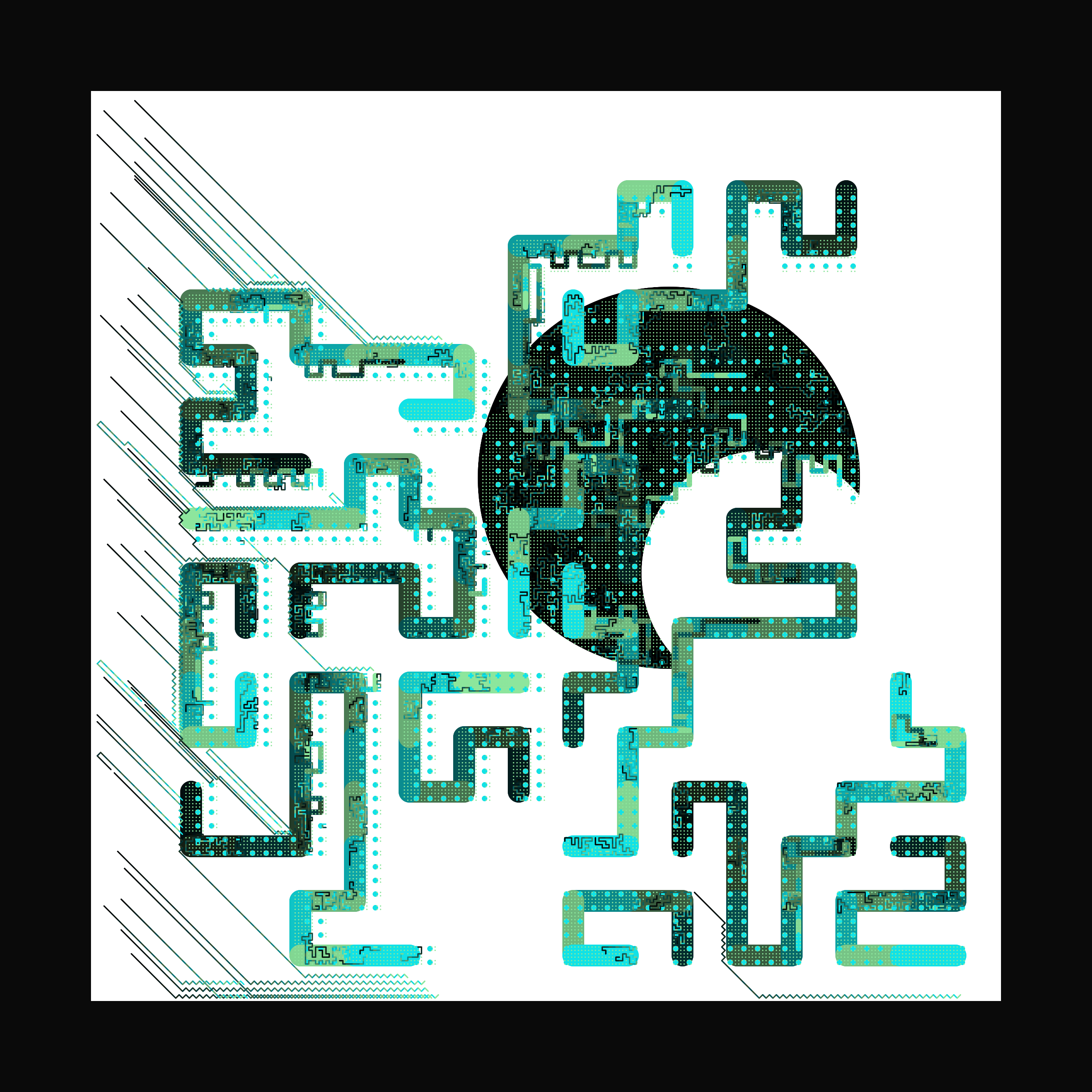 Art Blocks - Art Blocks v2 - Abstraction #255 - NFT # 69000255