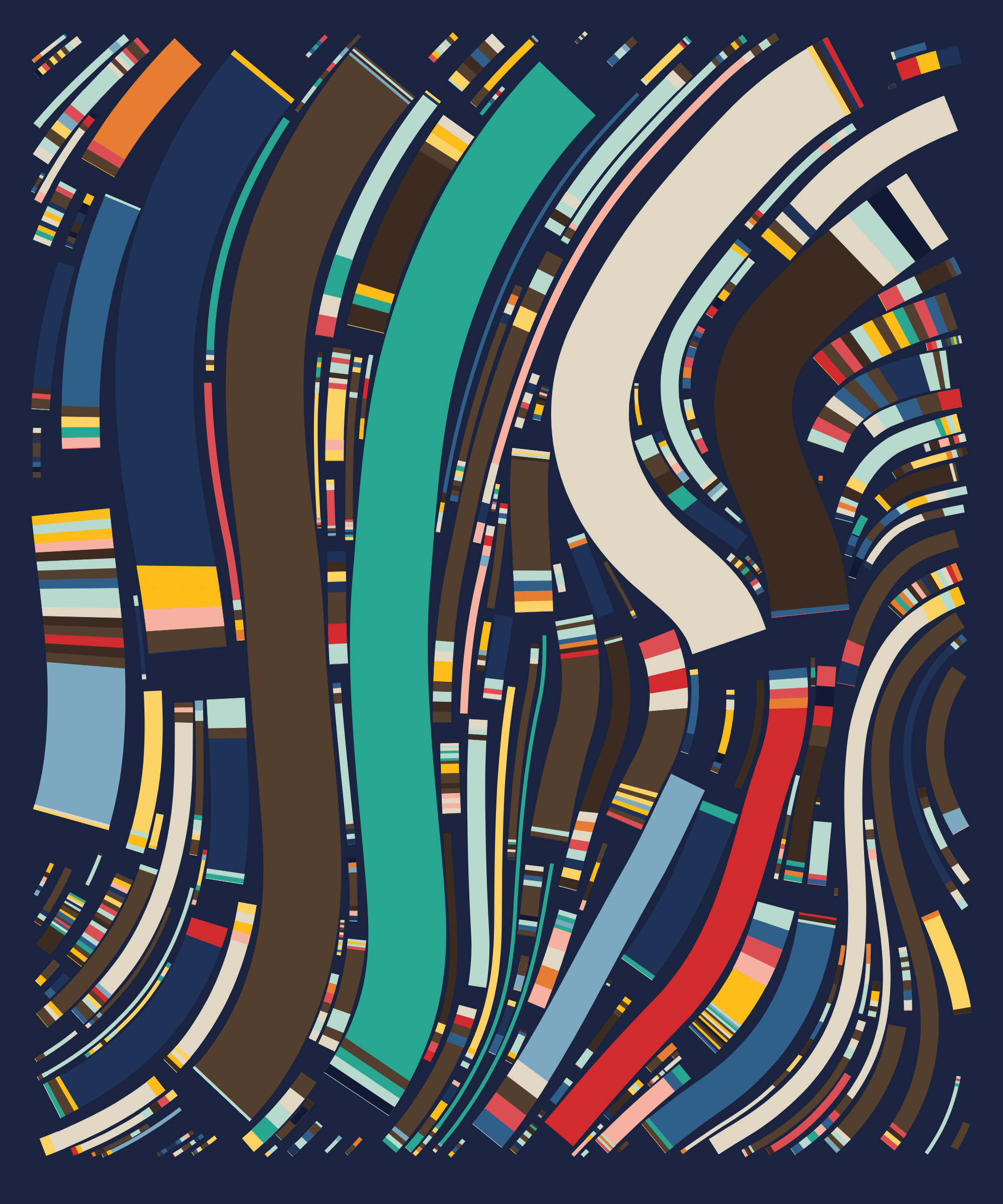 Art Blocks - Art Blocks v2 - Fidenza #108 - NFT # 78000108