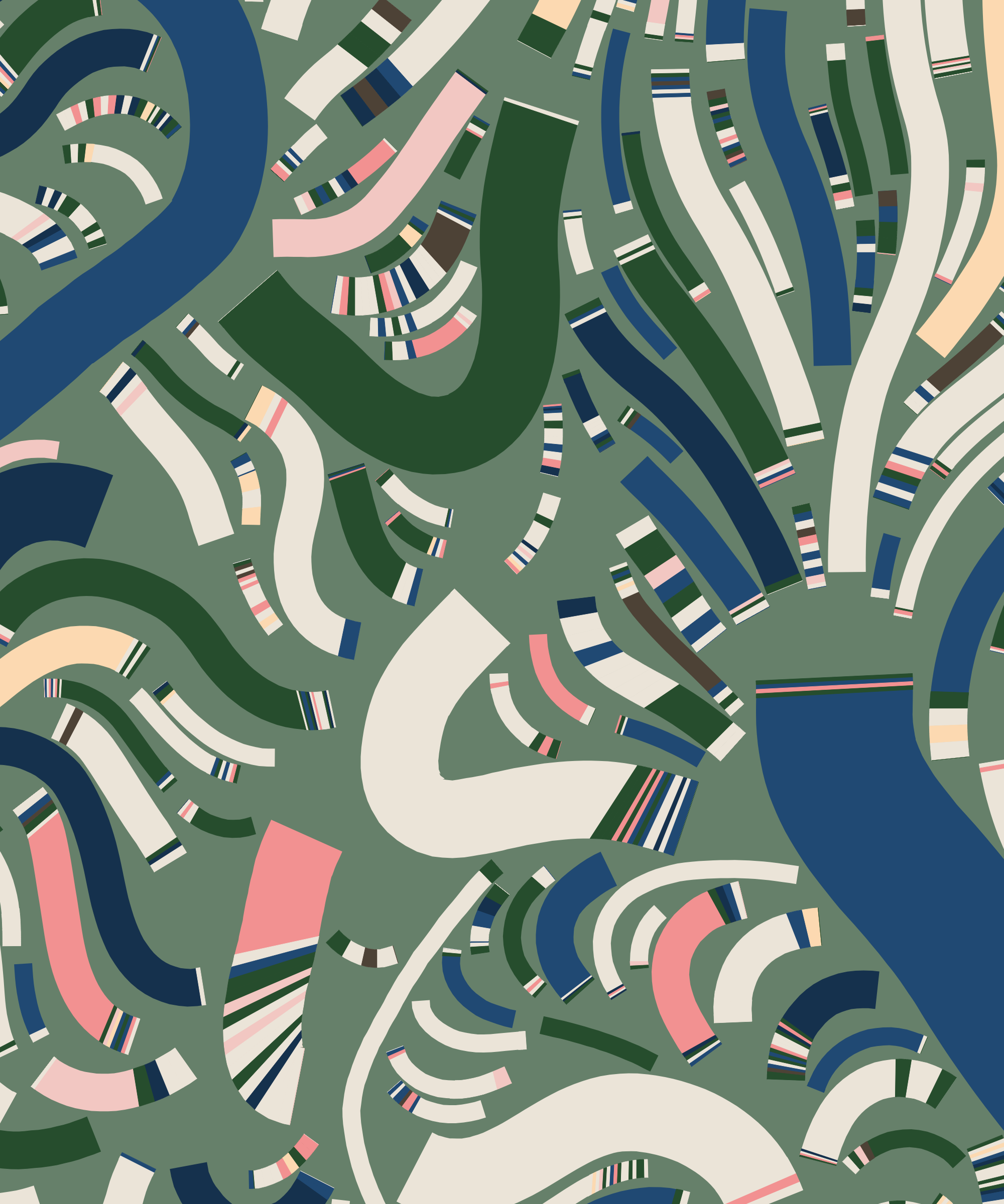 Art Blocks - Art Blocks v2 - Fidenza #152 - NFT # 78000152