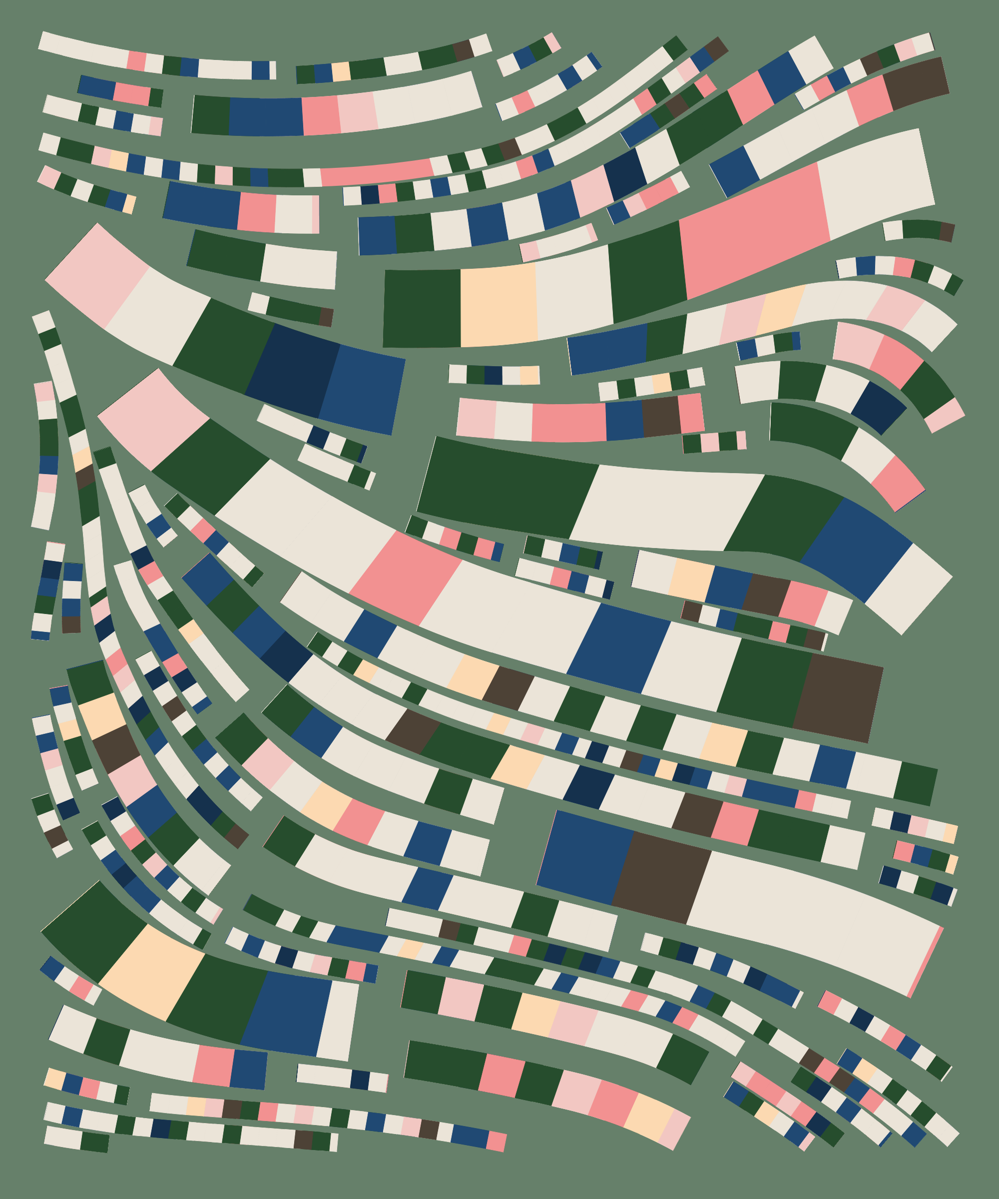 Art Blocks - Art Blocks v2 - Fidenza #166 - NFT # 78000166