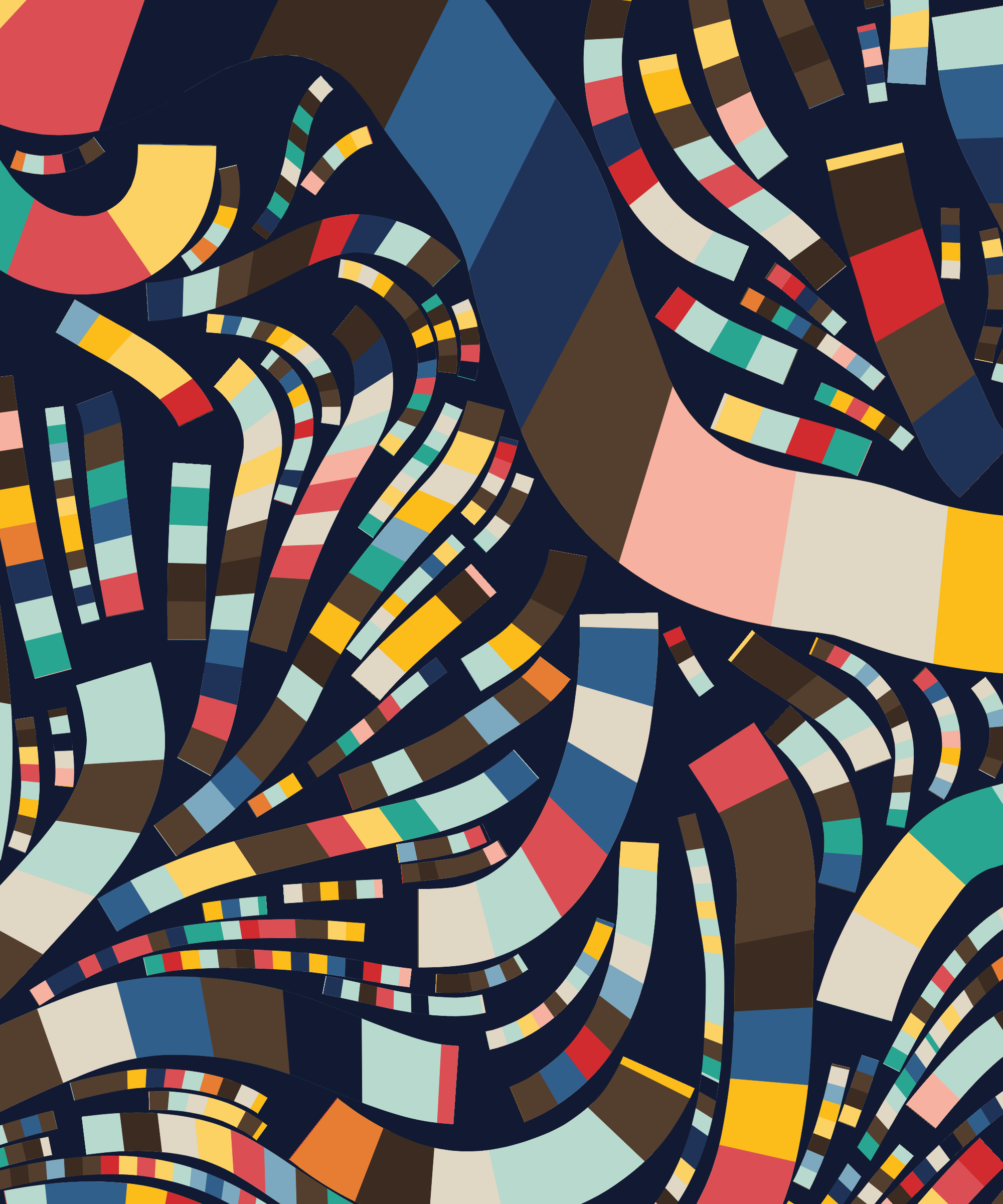 Art Blocks - Art Blocks v2 - Fidenza #185 - NFT # 78000185