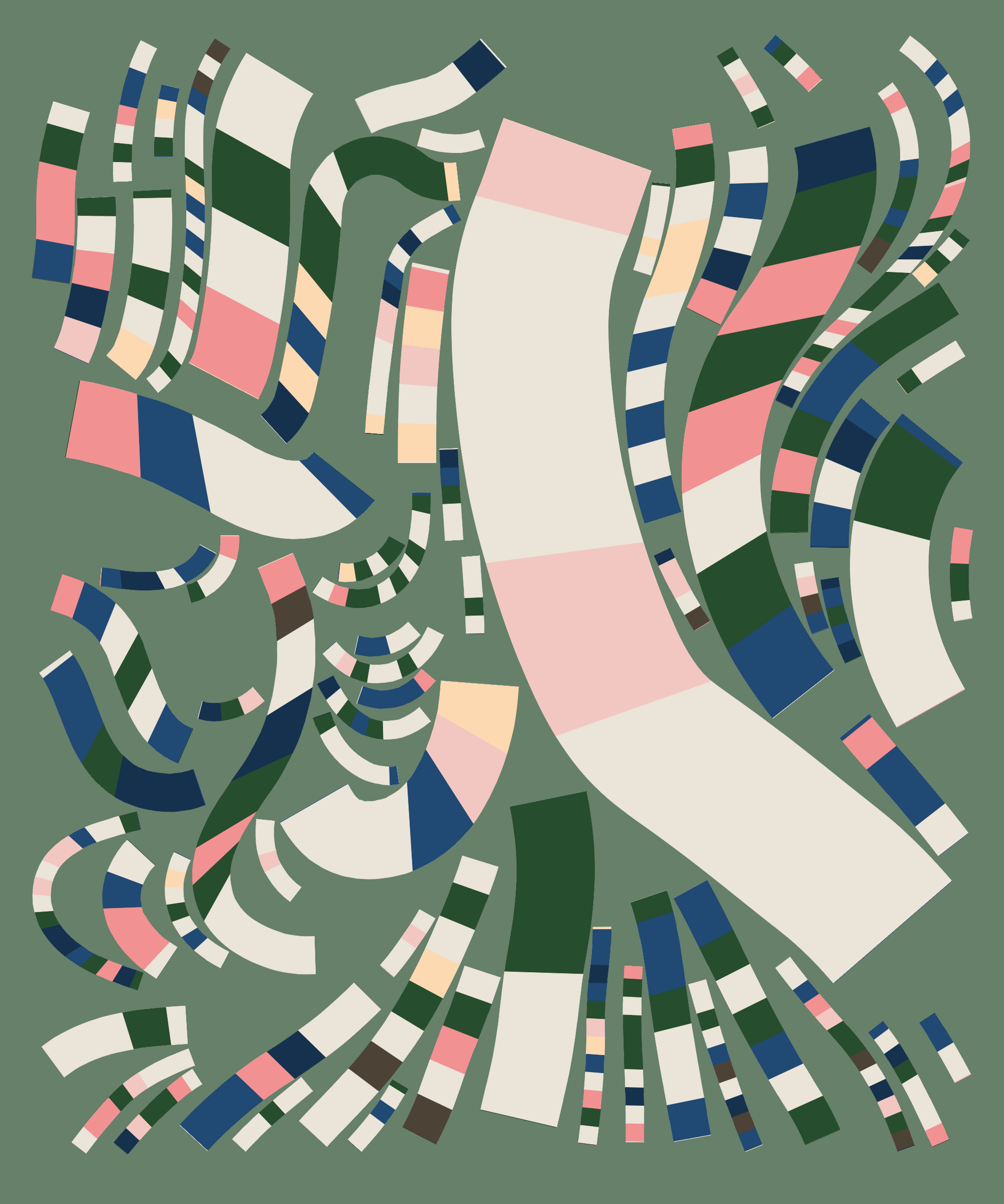 Art Blocks - Art Blocks v2 - Fidenza #207 - NFT # 78000207