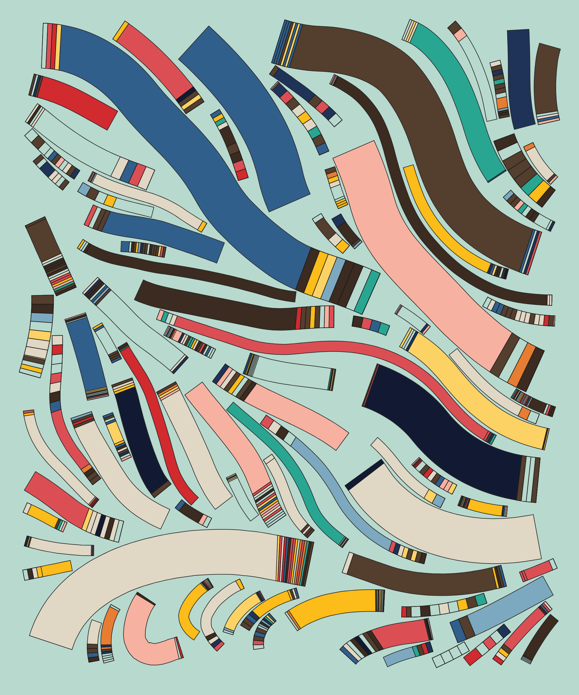 Art Blocks - Art Blocks v2 - Fidenza #242 - NFT # 78000242