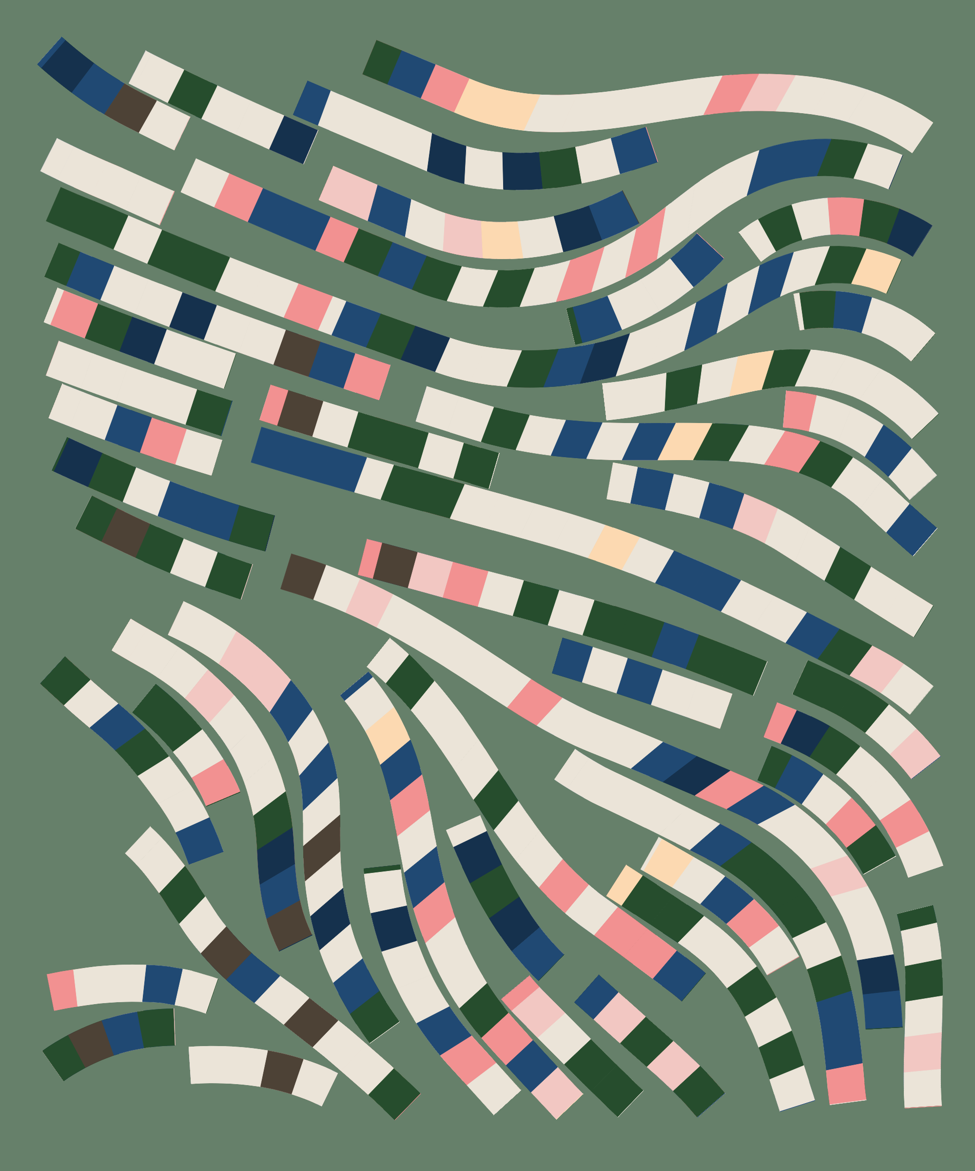 Art Blocks - Art Blocks v2 - Fidenza #281 - NFT # 78000281