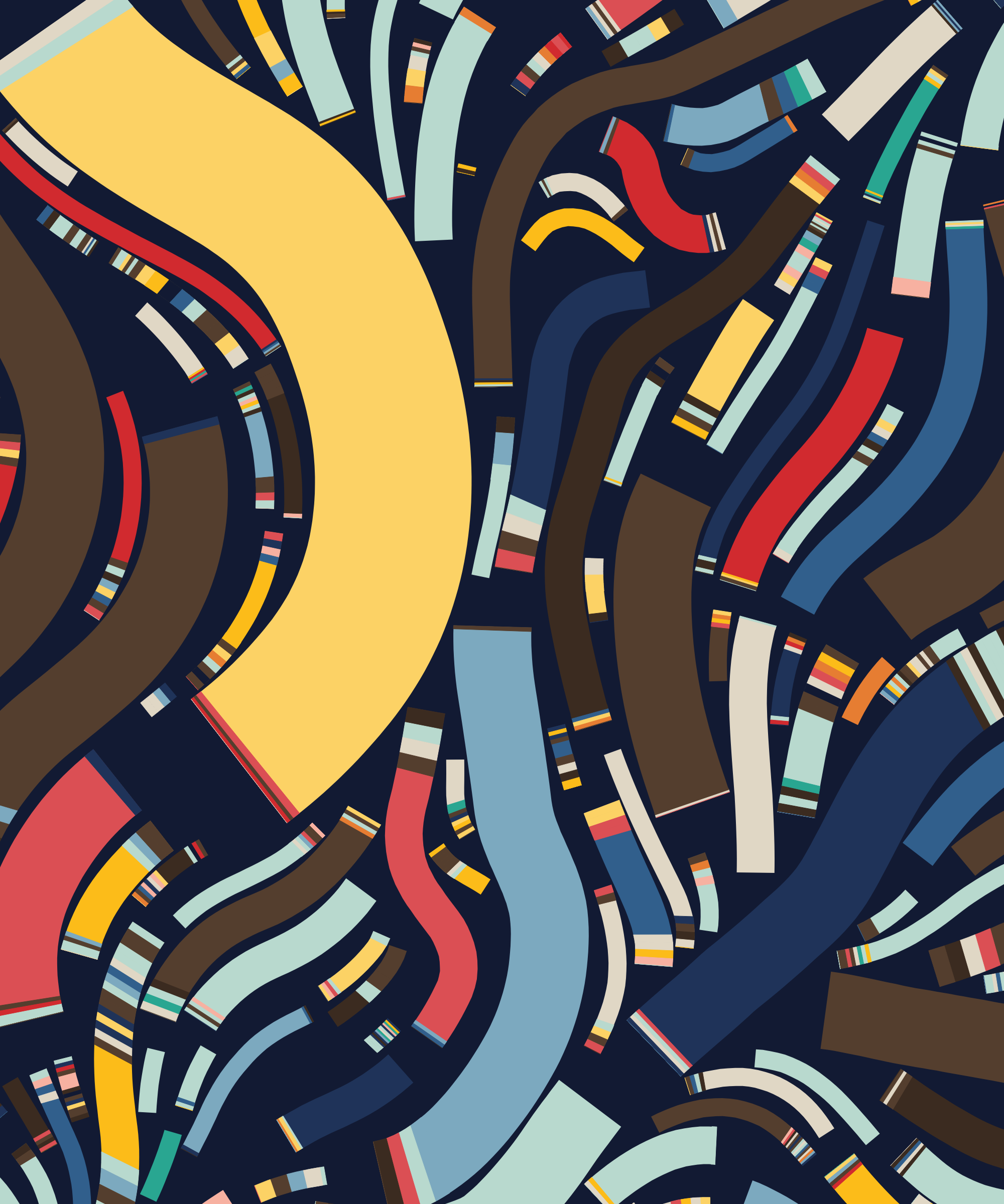 Art Blocks - Art Blocks v2 - Fidenza #312 - NFT # 78000312