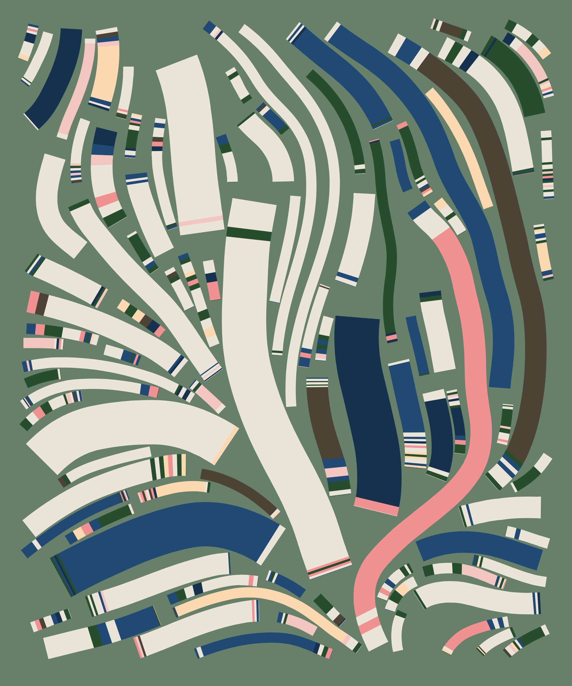 Art Blocks - Art Blocks v2 - Fidenza #358 - NFT # 78000358