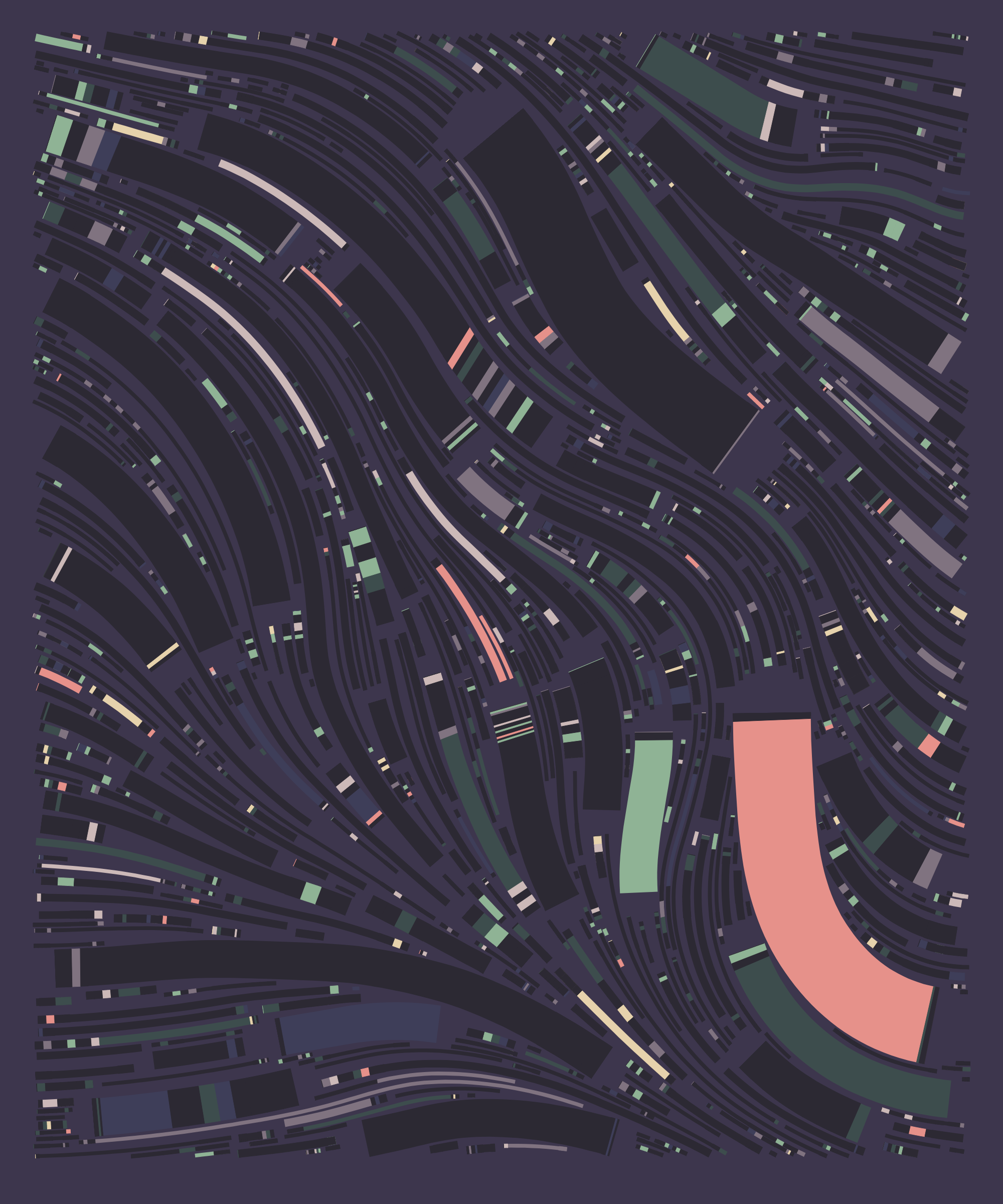 Art Blocks - Art Blocks v2 - Fidenza #598 - NFT # 78000598