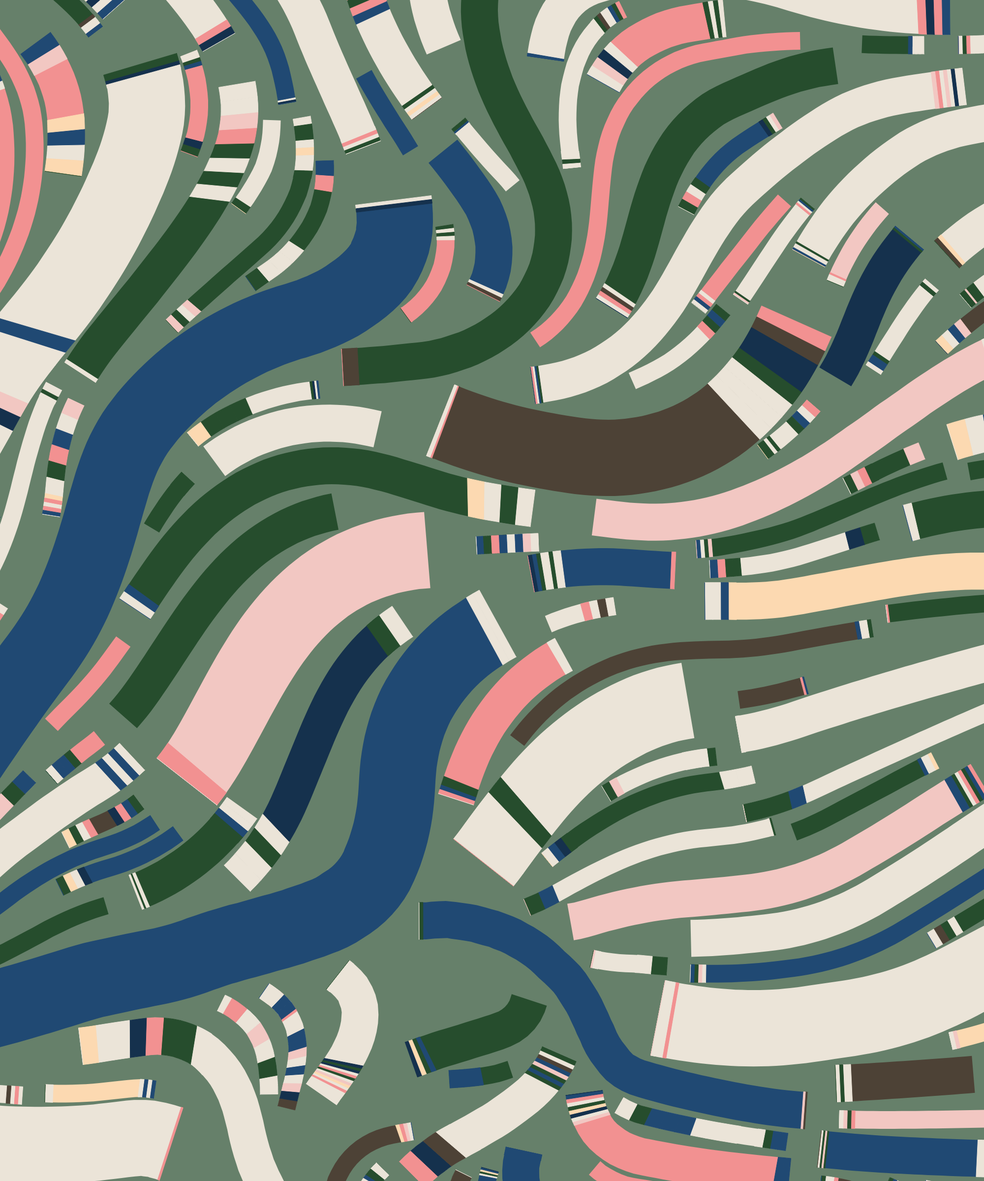 Art Blocks - Art Blocks v2 - Fidenza #605 - NFT # 78000605