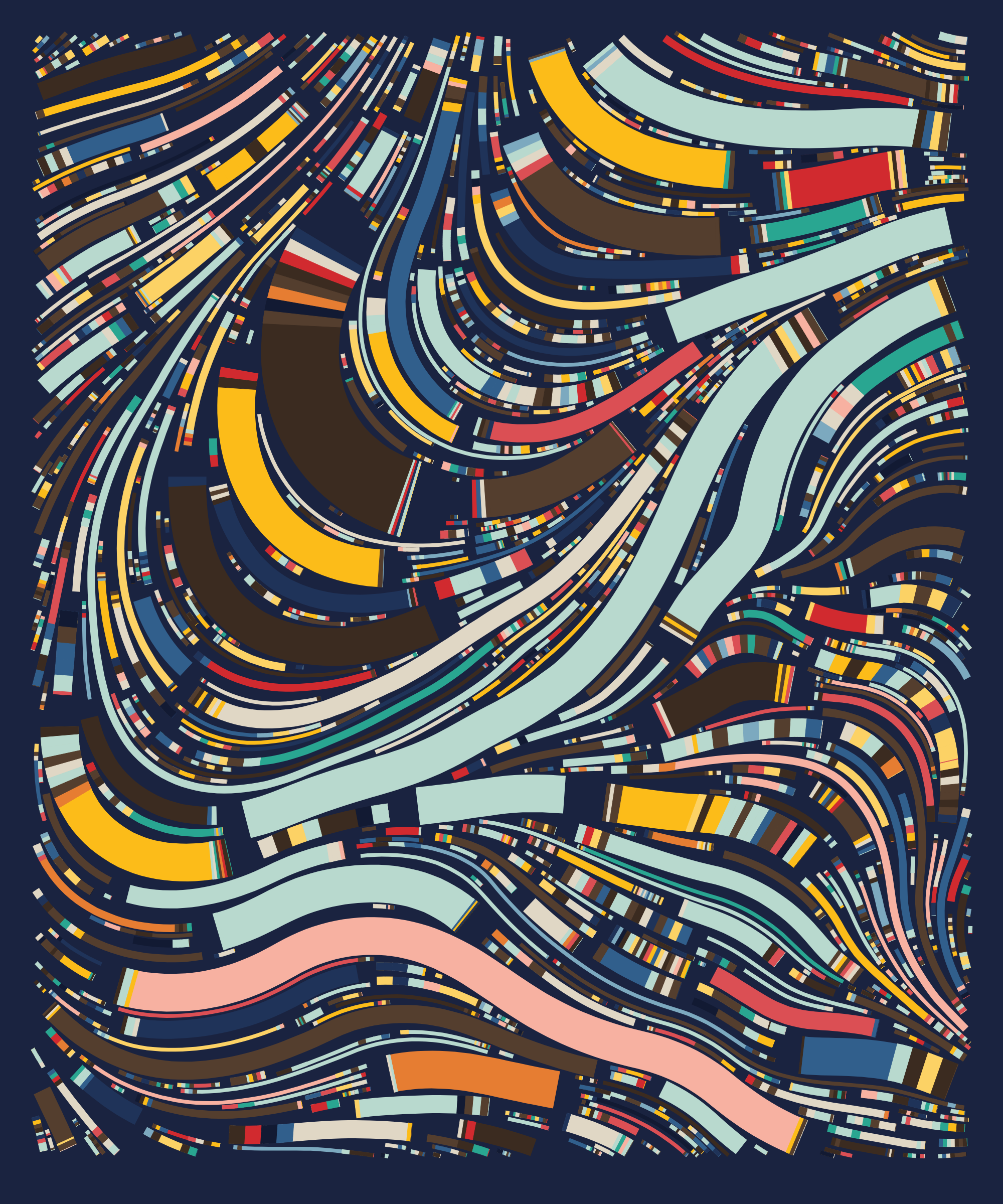 Art Blocks - Art Blocks v2 - Fidenza #614 - NFT # 78000614