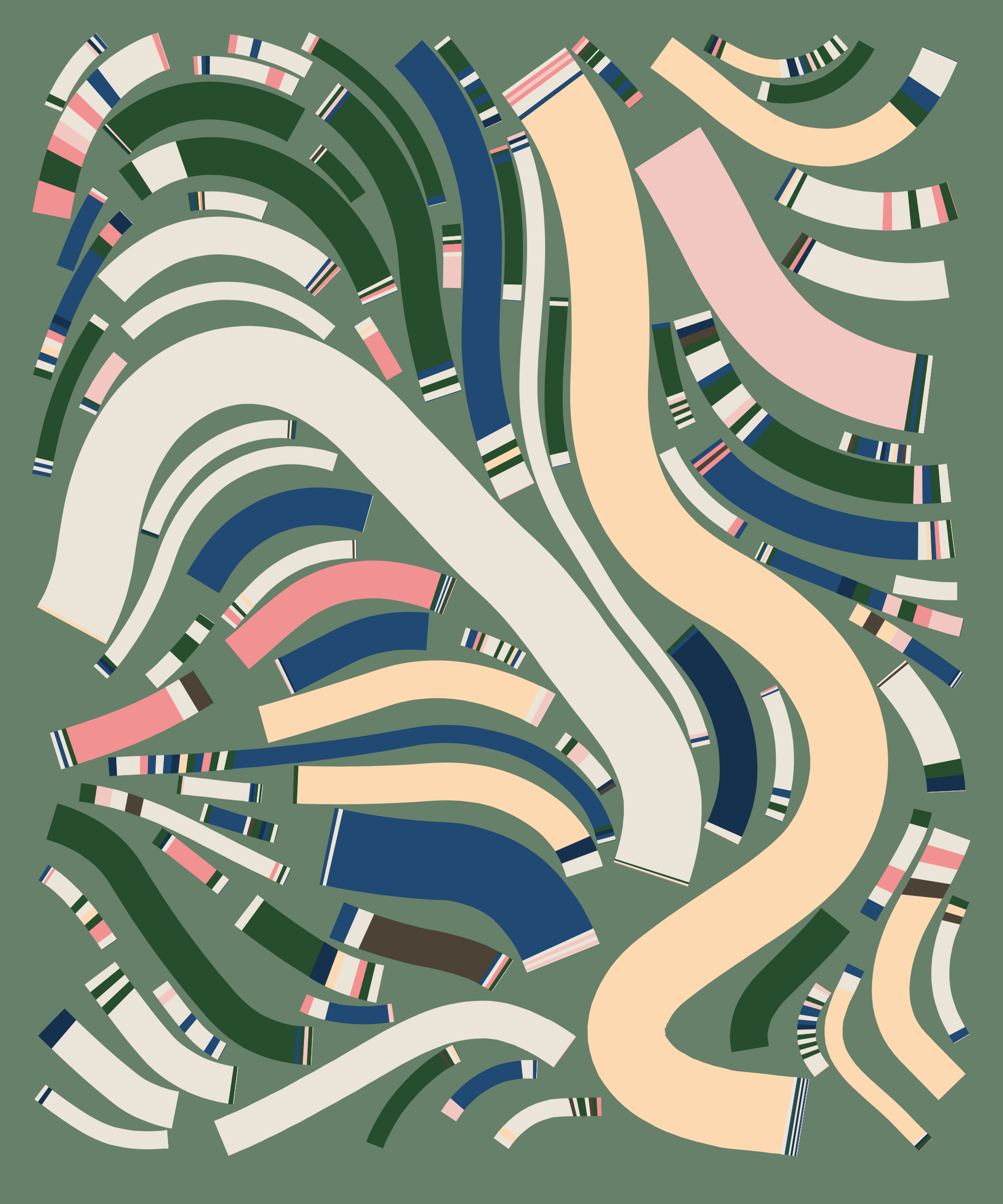 Art Blocks - Art Blocks v2 - Fidenza #664 - NFT # 78000664