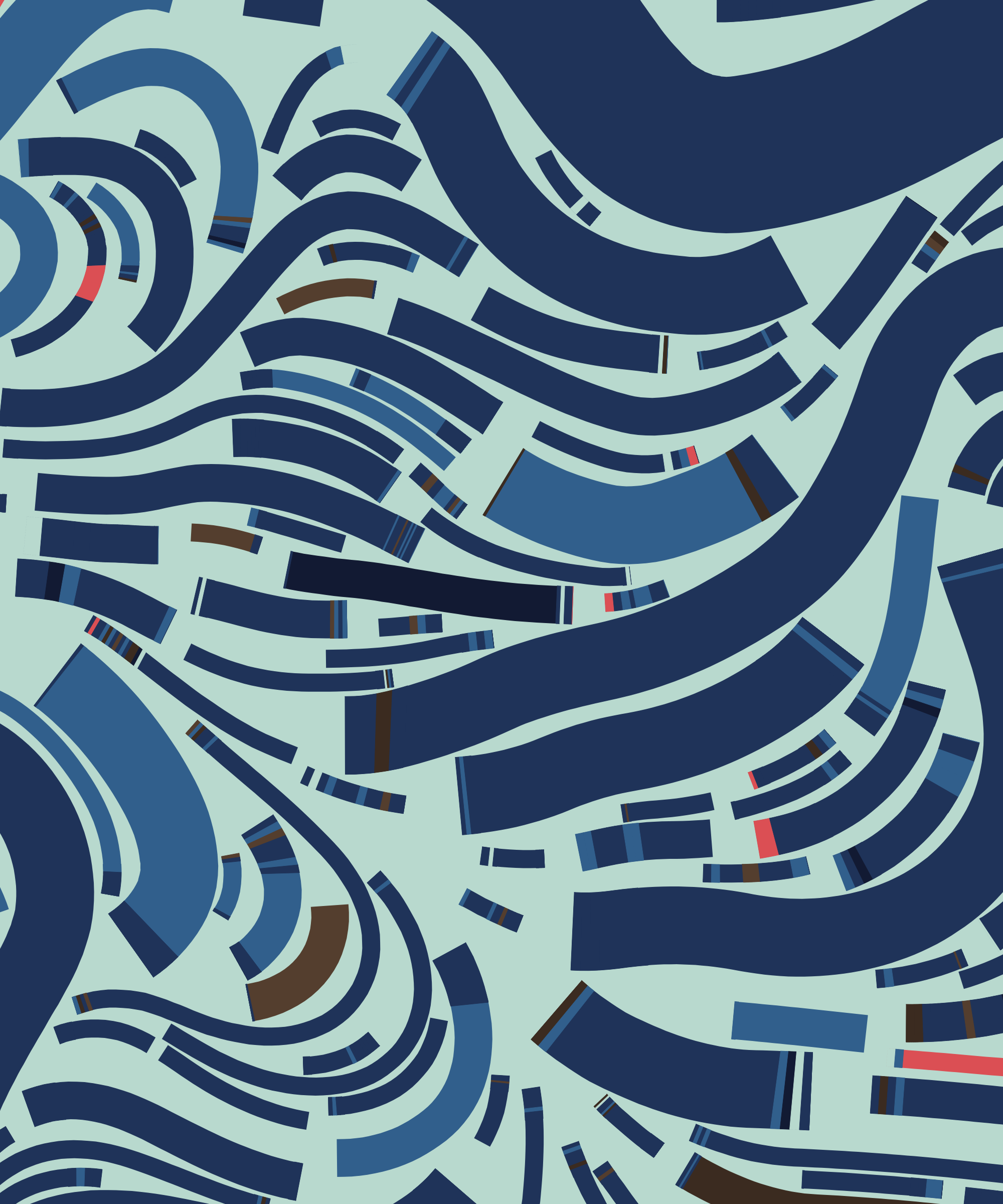 Art Blocks - Art Blocks v2 - Fidenza #672 - NFT # 78000672