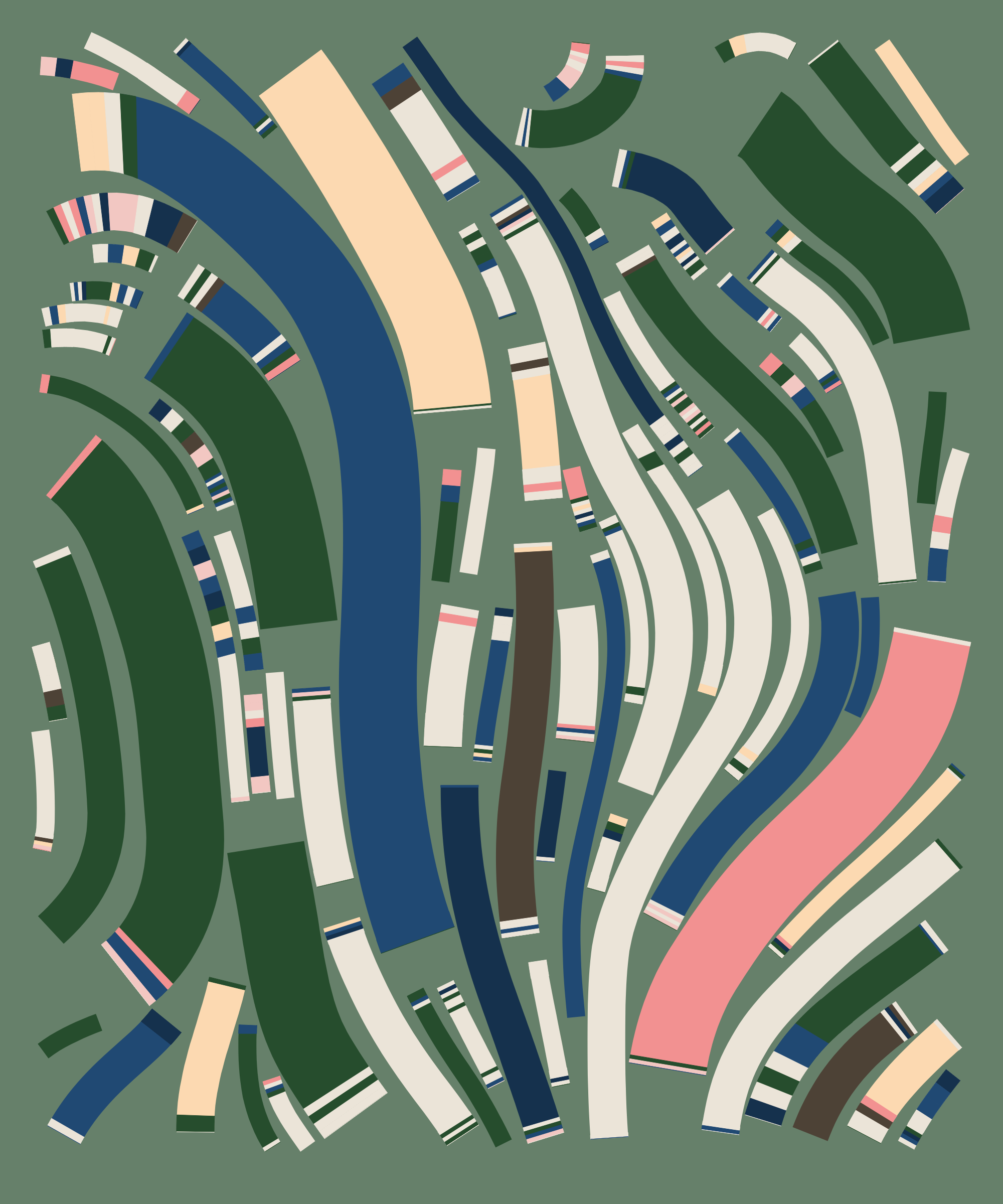 Art Blocks - Art Blocks v2 - Fidenza #709 - NFT # 78000709