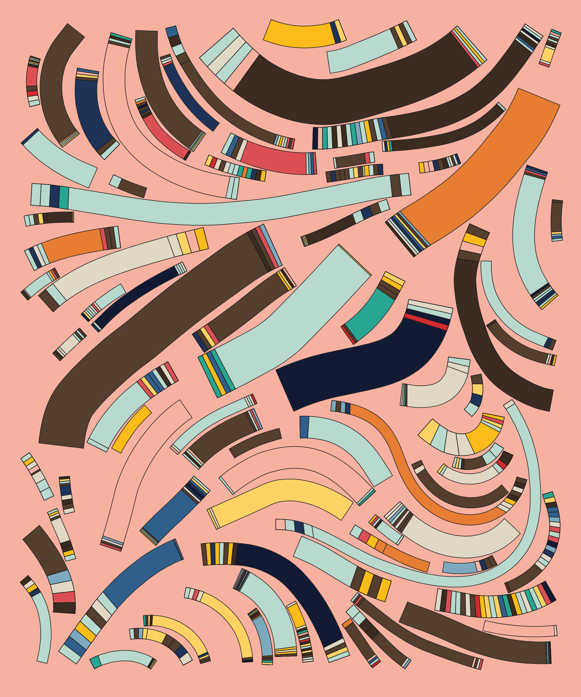 Art Blocks - Art Blocks v2 - Fidenza #741 - NFT # 78000741