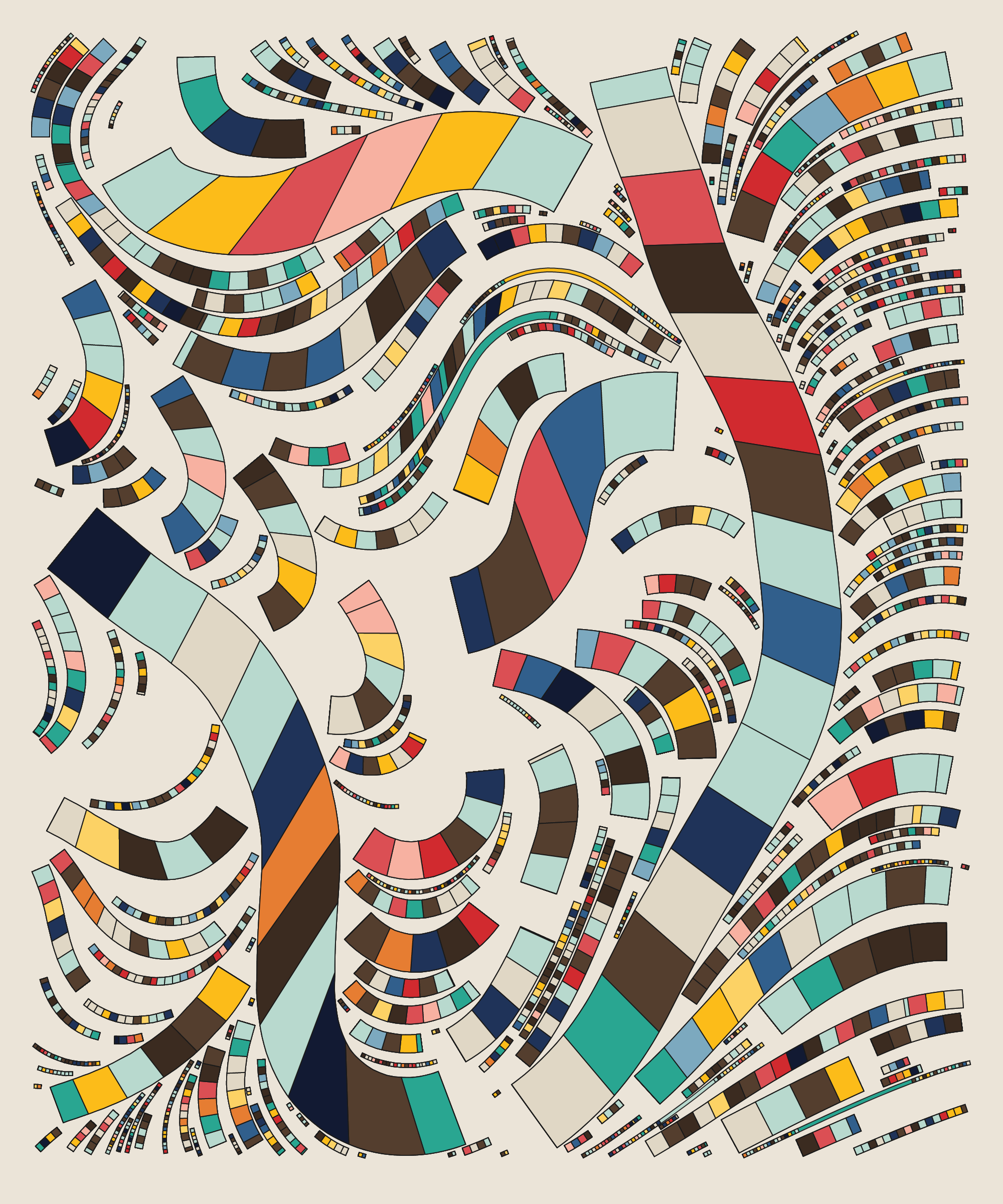 Art Blocks - Art Blocks v2 - Fidenza #748 - NFT # 78000748