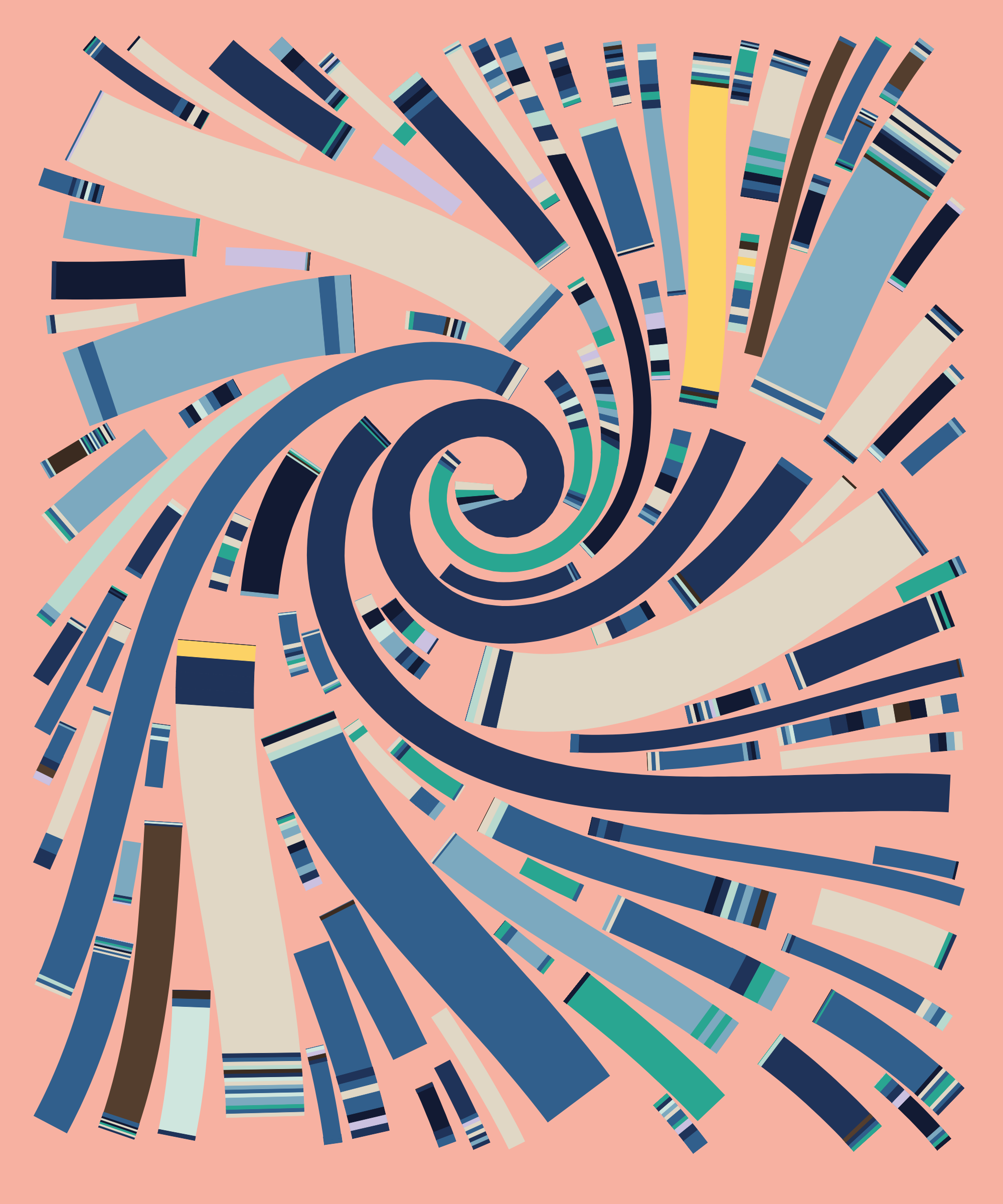 Art Blocks - Art Blocks v2 - Fidenza #772 - NFT # 78000772