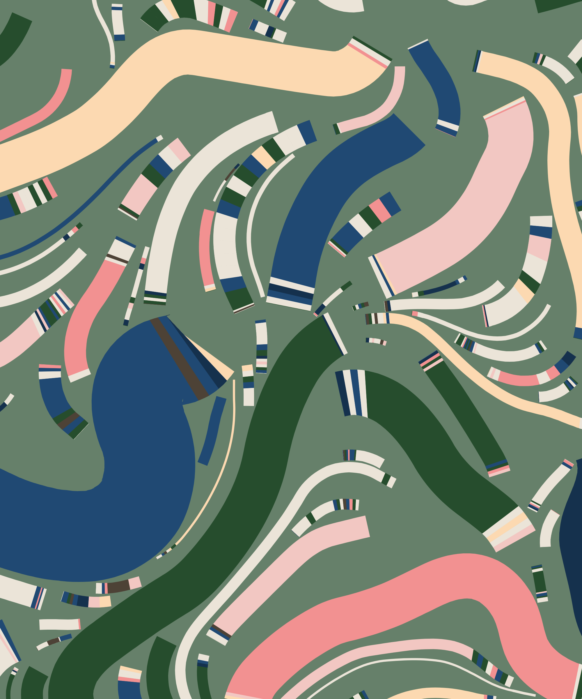 Art Blocks - Art Blocks v2 - Fidenza #784 - NFT # 78000784