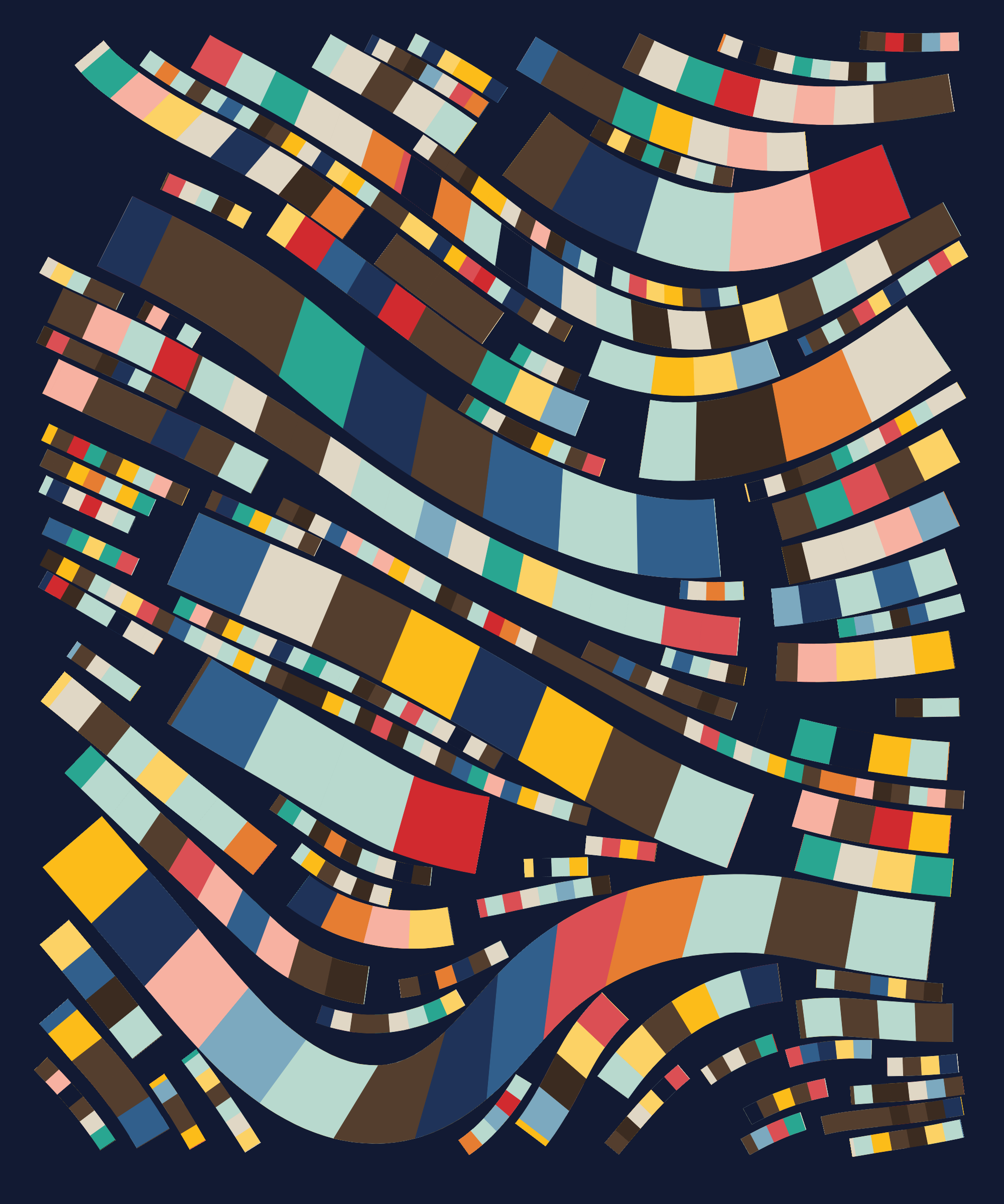 Art Blocks - Art Blocks v2 - Fidenza #825 - NFT # 78000825