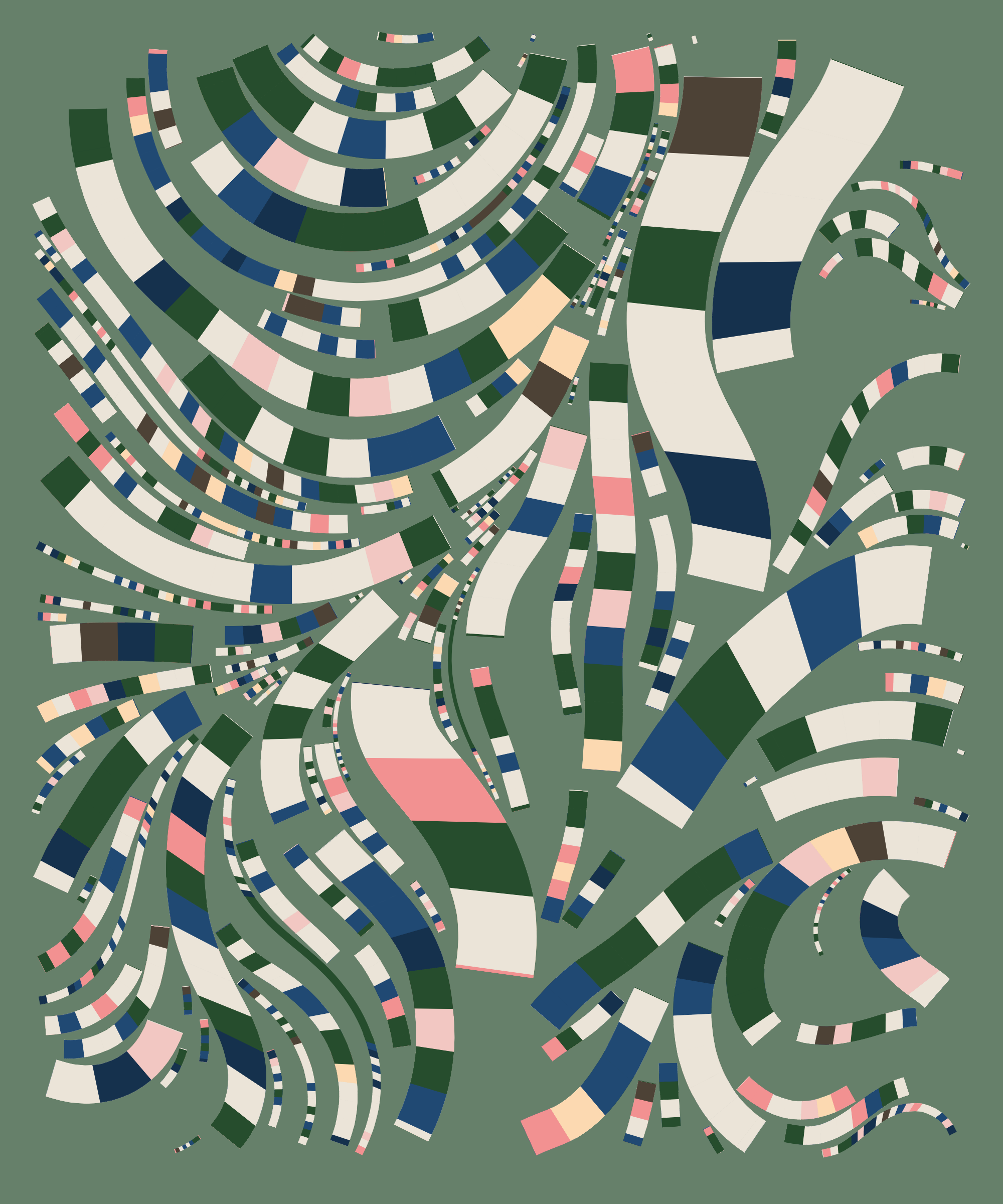 Art Blocks - Art Blocks v2 - Fidenza #869 - NFT # 78000869