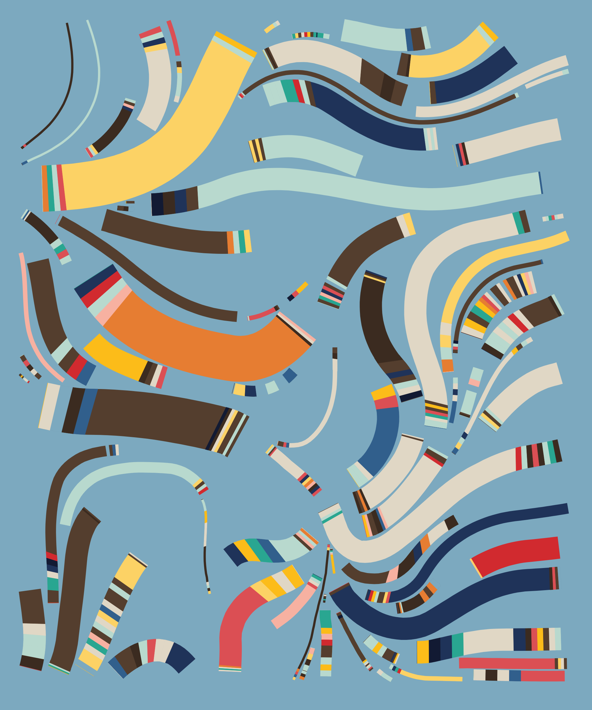 Art Blocks - Art Blocks v2 - Fidenza #955 - NFT # 78000955