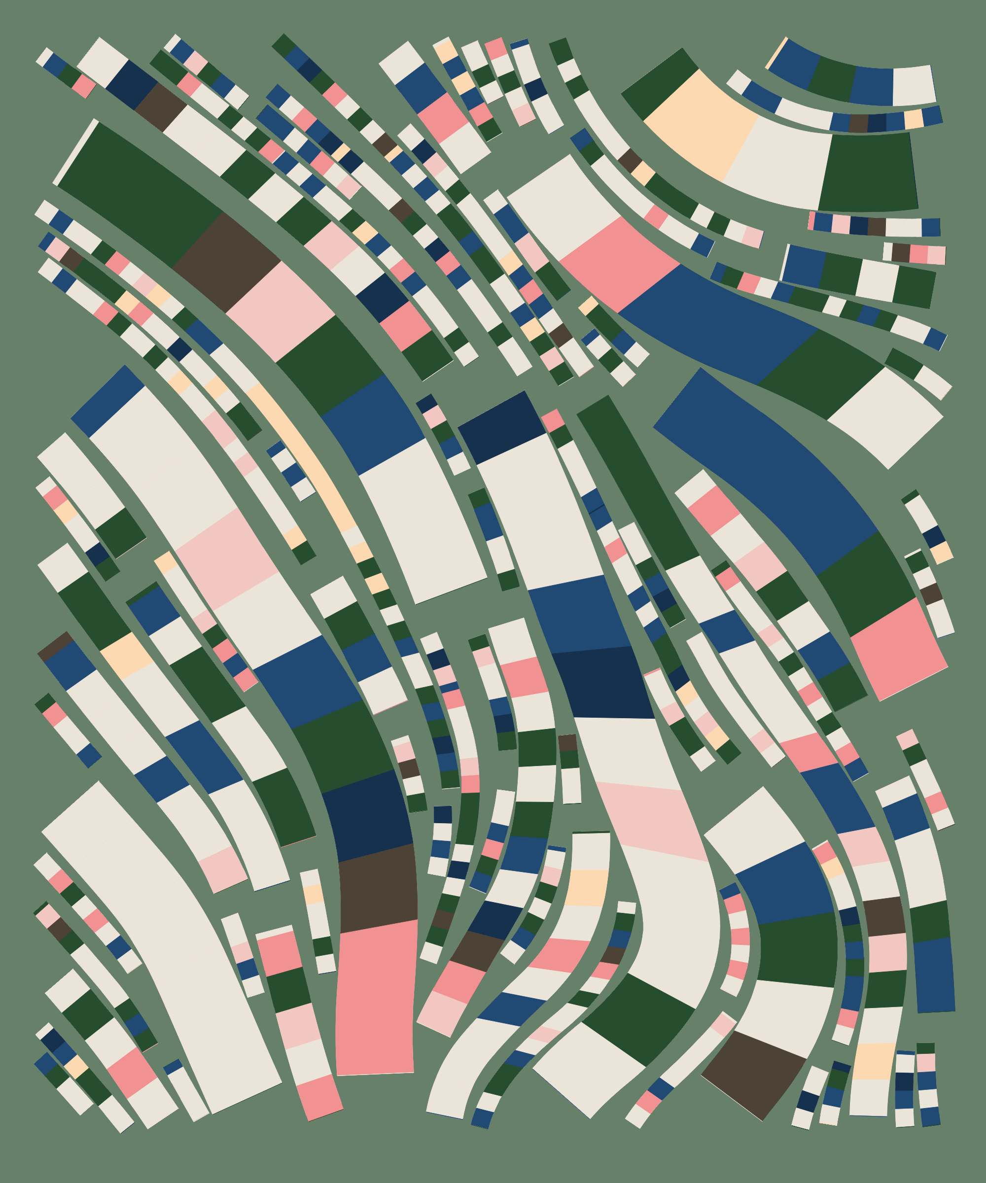 Art Blocks - Art Blocks v2 - Fidenza #990 - NFT # 78000990